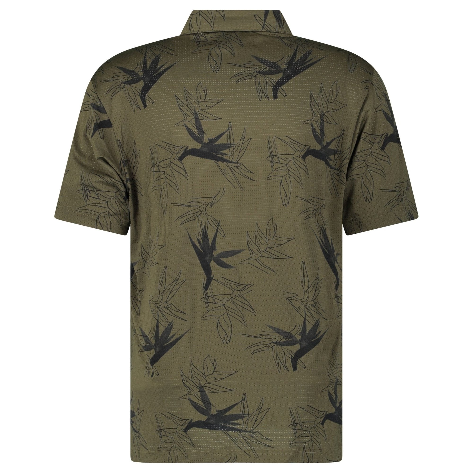 Adidas Oasis Mesh Golf Polo Shirt in Khaki