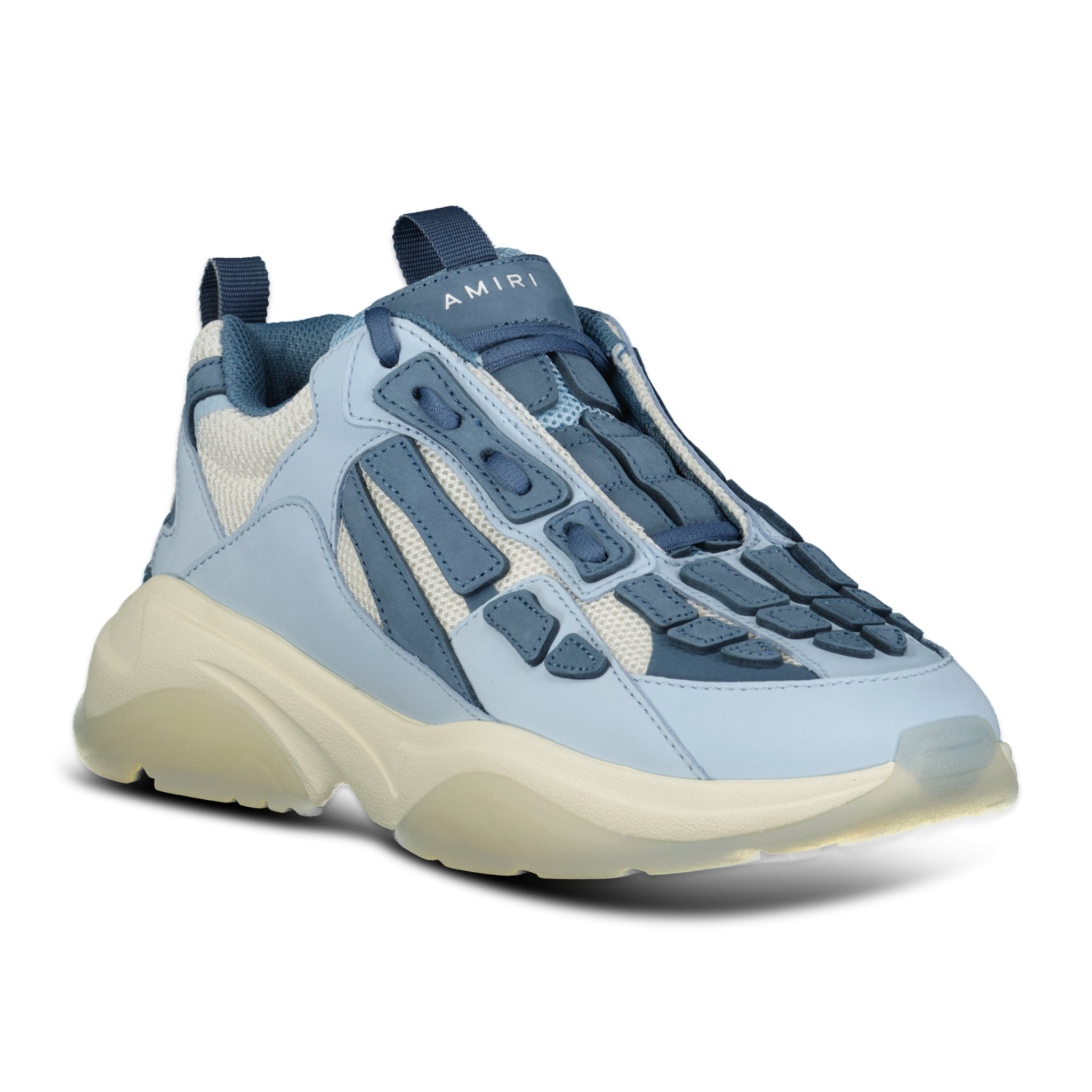 Amiri Bone-Runner Trainers Baby Blue & White