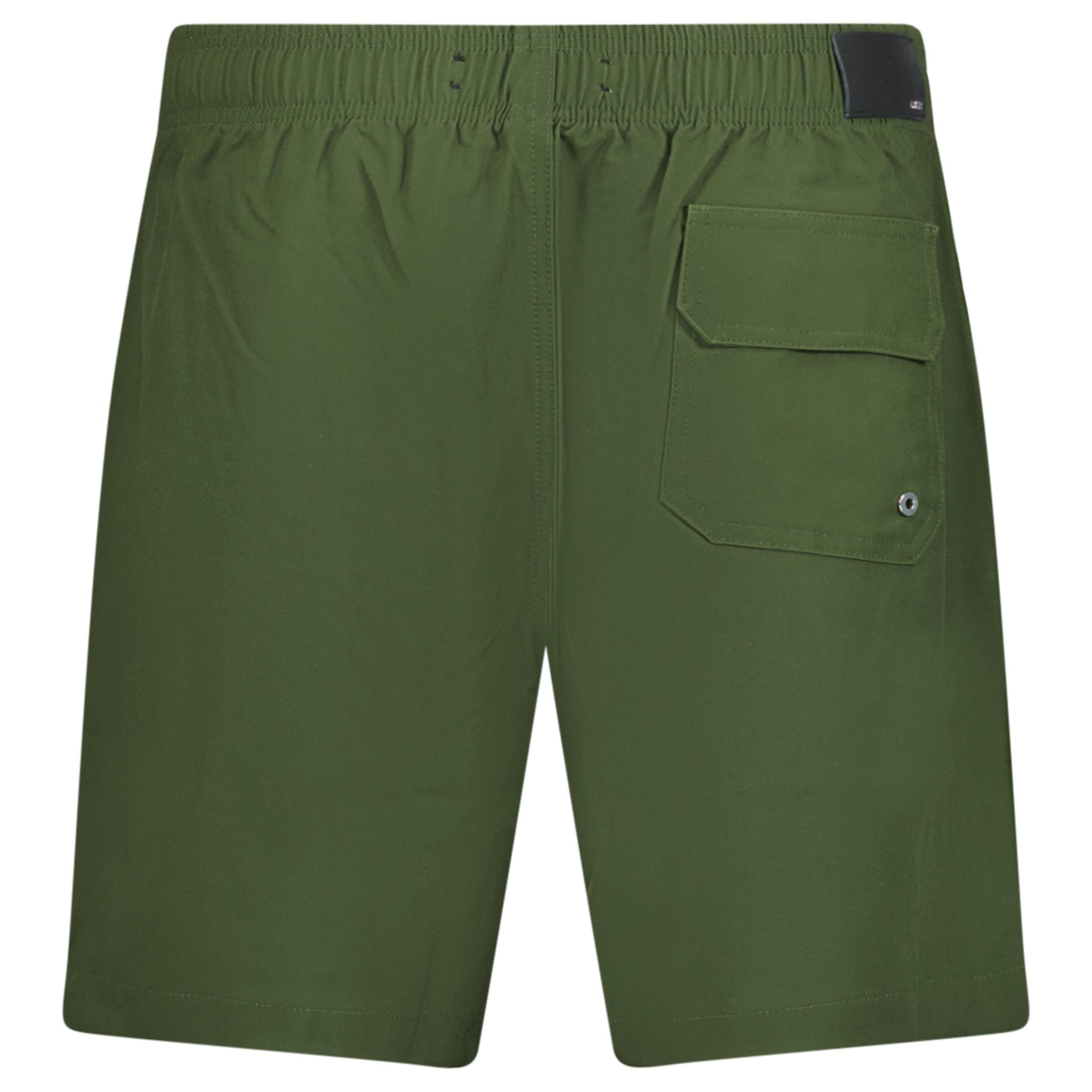 Amiri Core Logo Drawstring Swim Shorts Olive Green