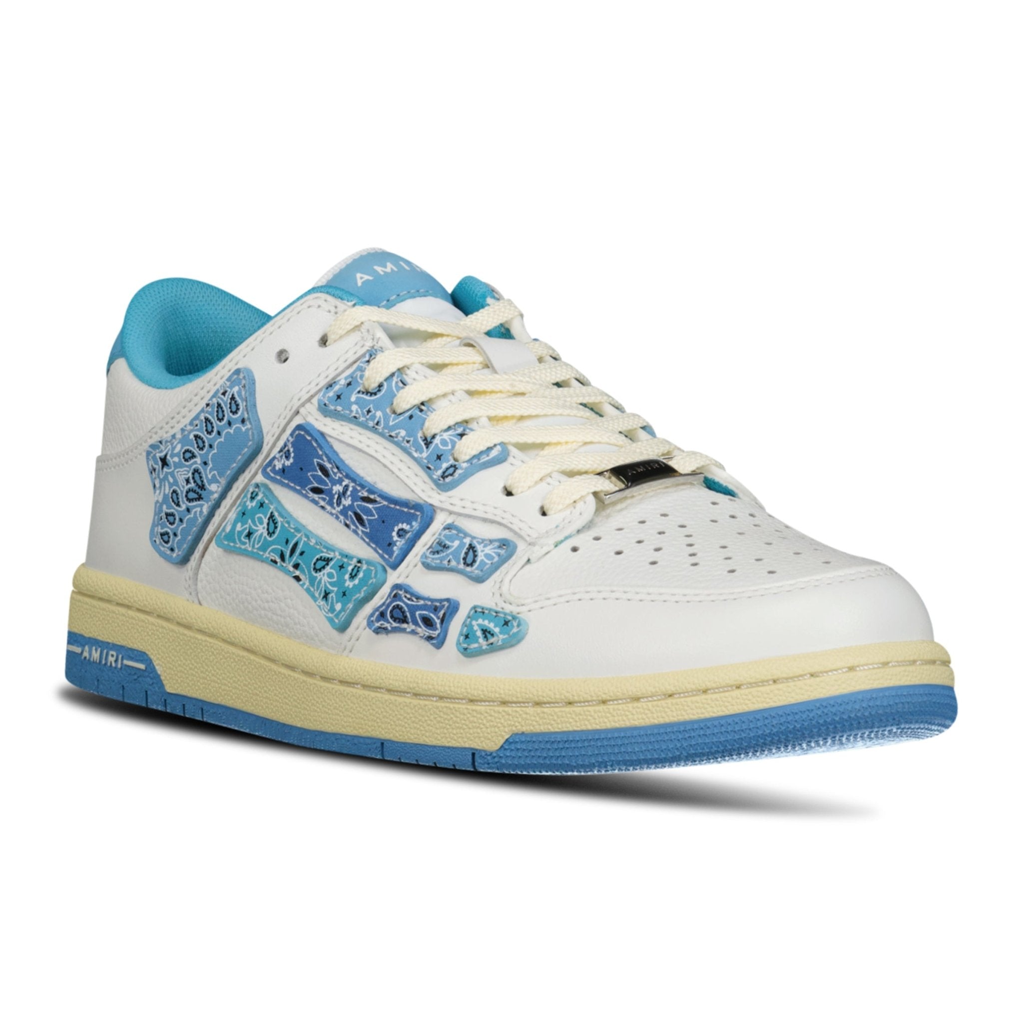 Amiri Skeleton Low Top Bandana Trainers Blue