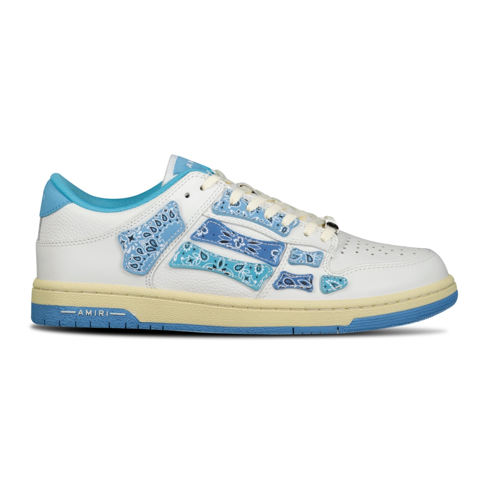 Amiri Skeleton Low Top Bandana Trainers Blue