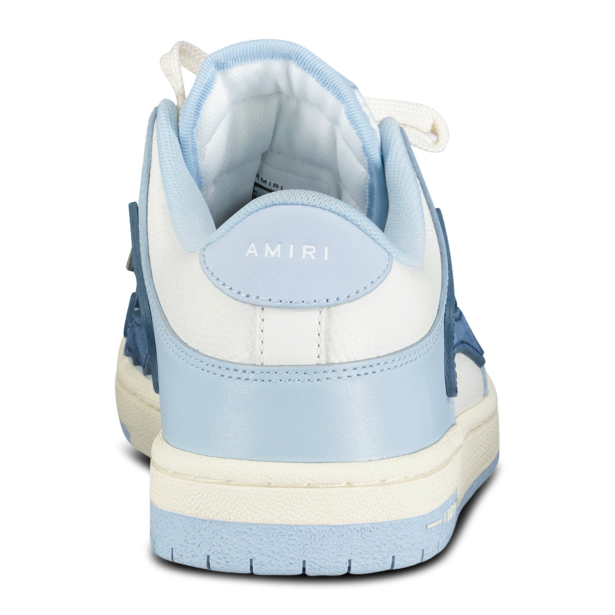 Amiri Skeleton Low Top Trainers Baby Blue & White