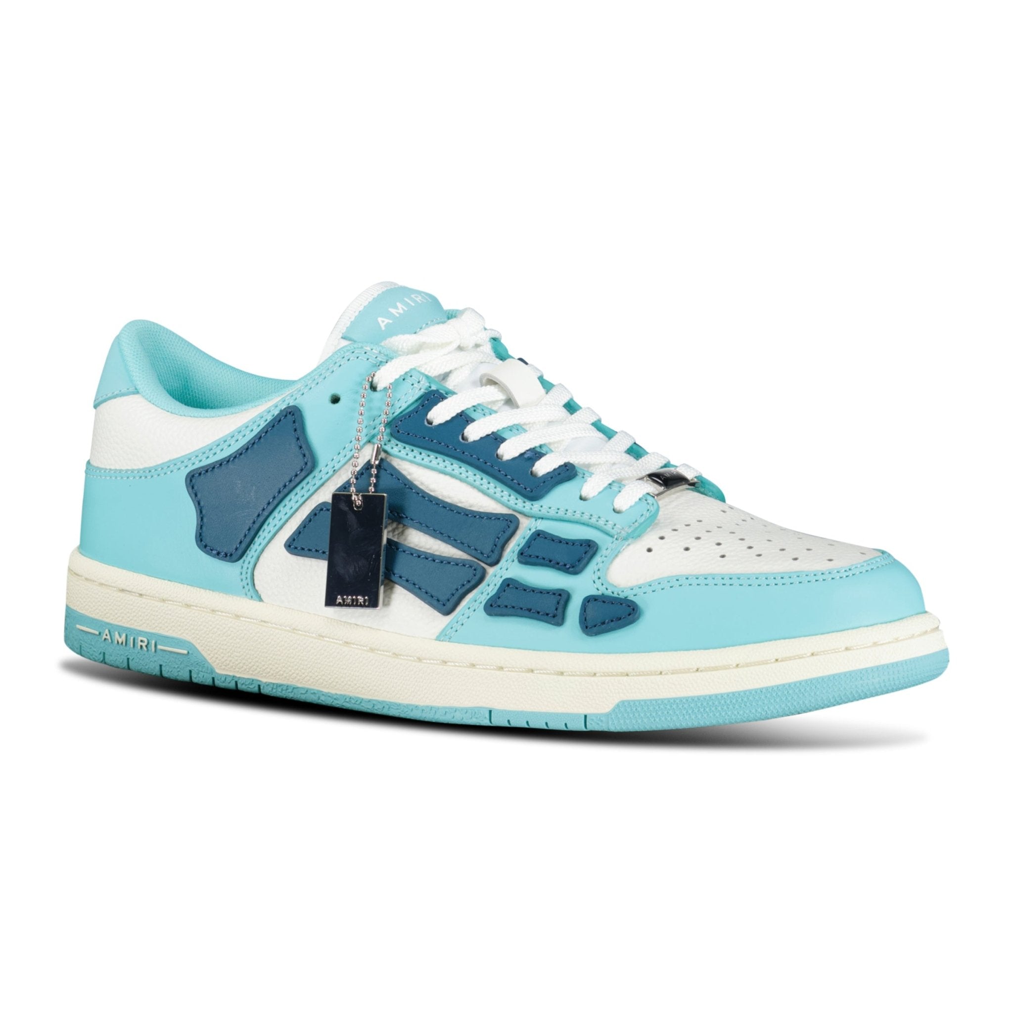 Amiri Skeleton Low Top Trainers Baby Slate Blue