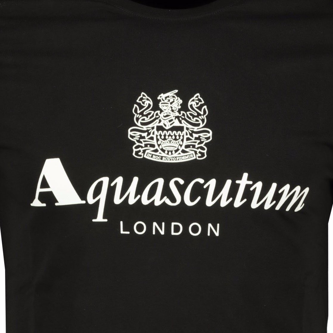 Aquascutum Chest Logo T-Shirt Black