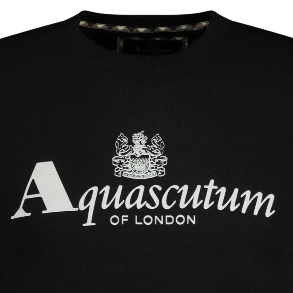 Aquascutum Classic Logo Sweatshirt Black