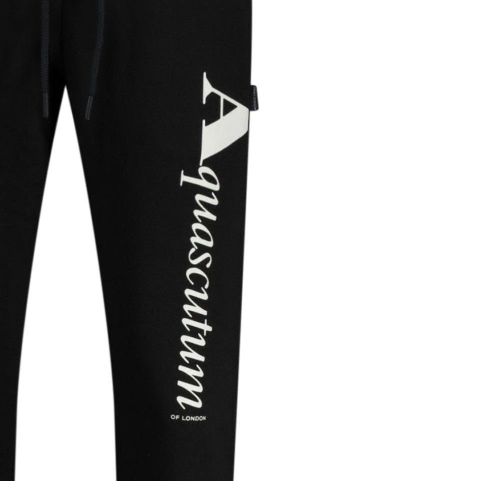 Aquascutum Classic Logo Tracksuit Bottoms Black