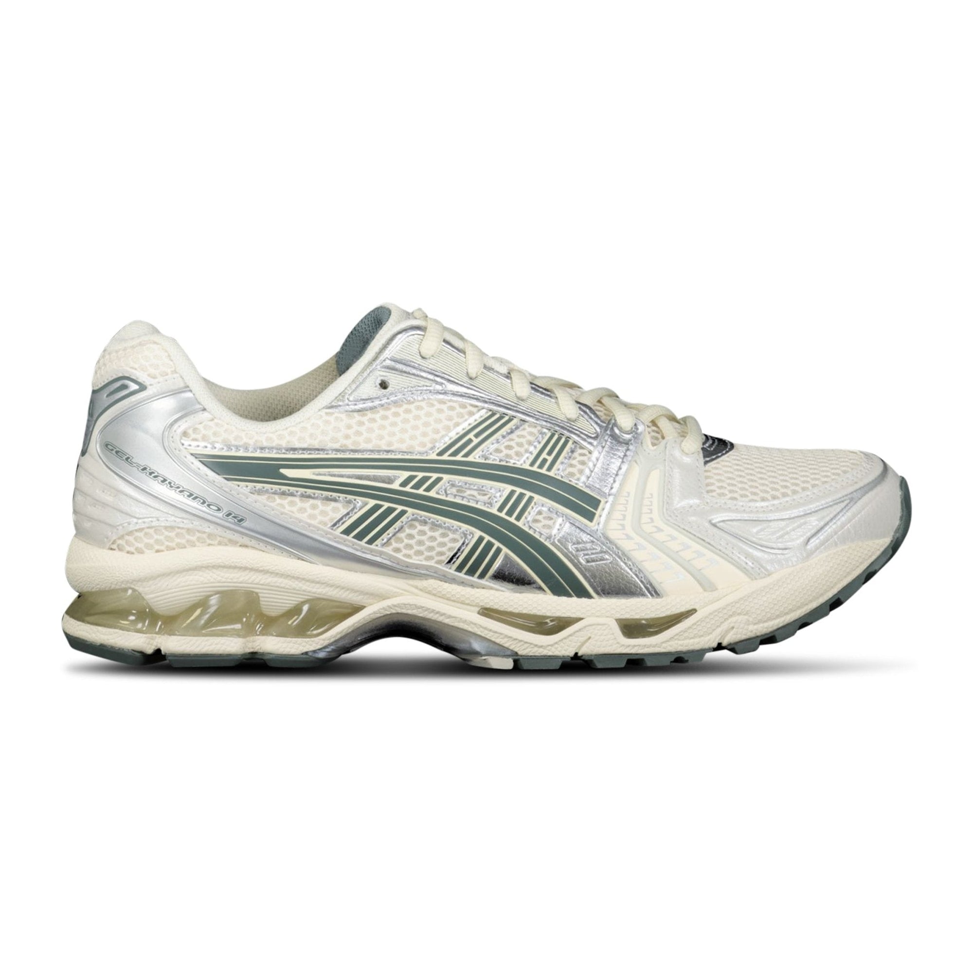 Asics GEL KAYANO 14 Trainers Birch, Silver & Green