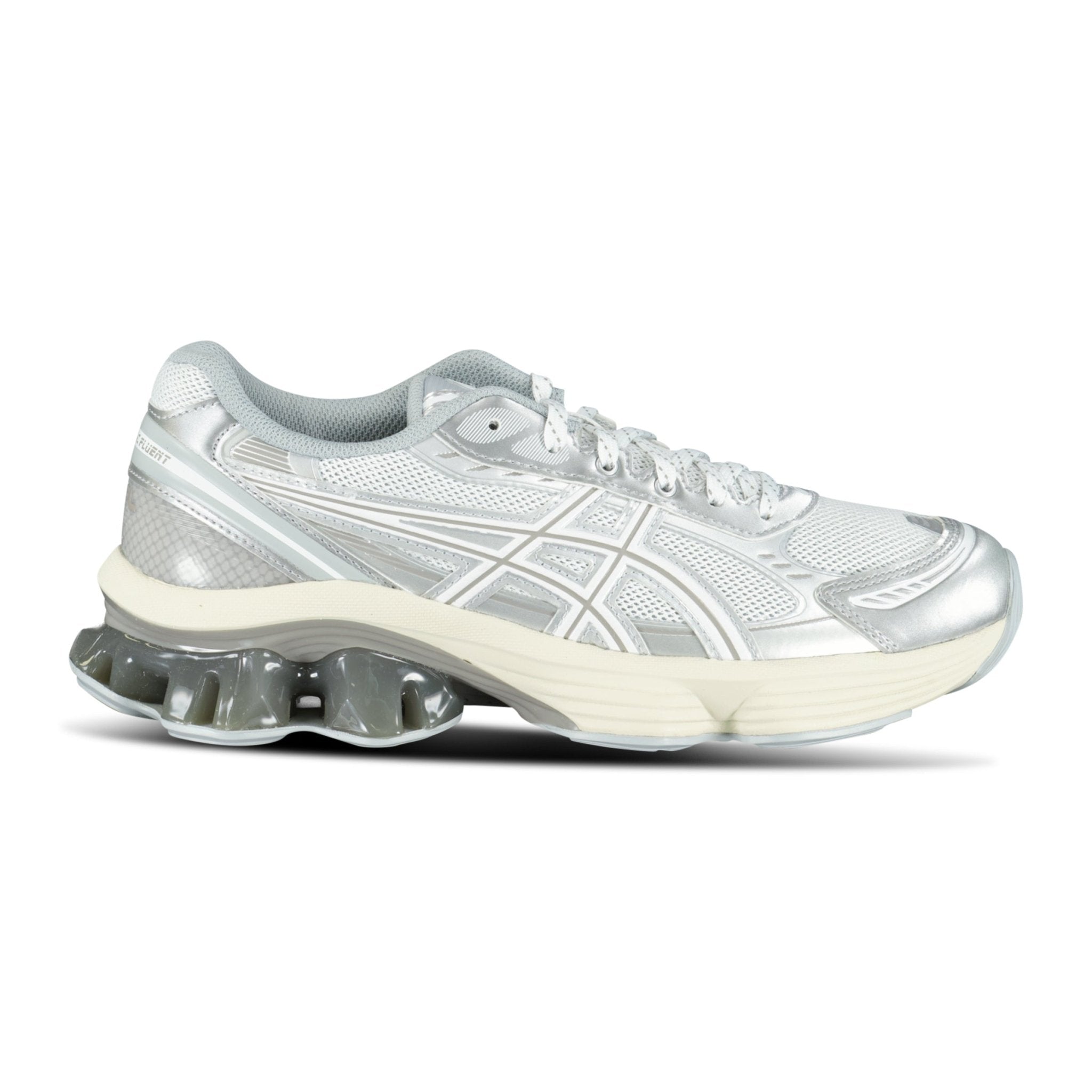 Asics GEL-KINETIC FLUENT Trainers White & Silver