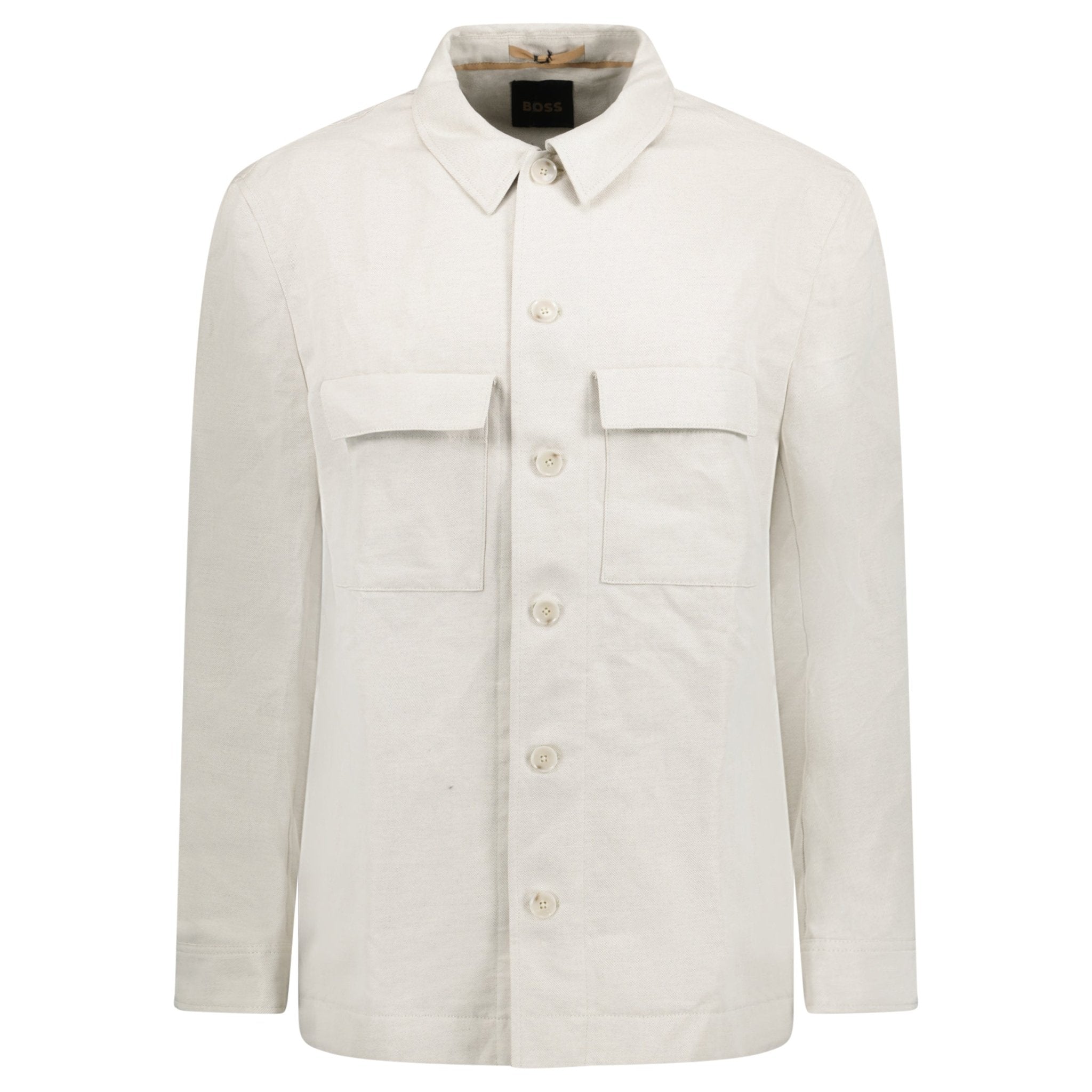 Hugo Boss Corvin Button Up Overshirt White