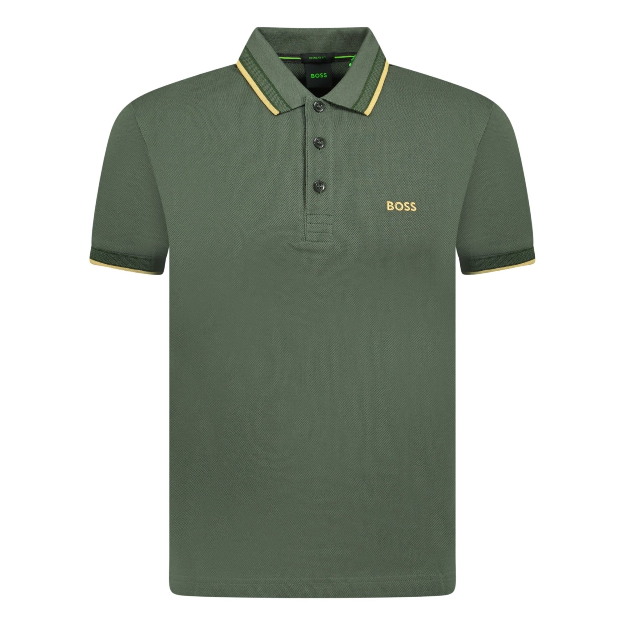 Hugo Boss Gold Logo Polo-Shirt Khaki