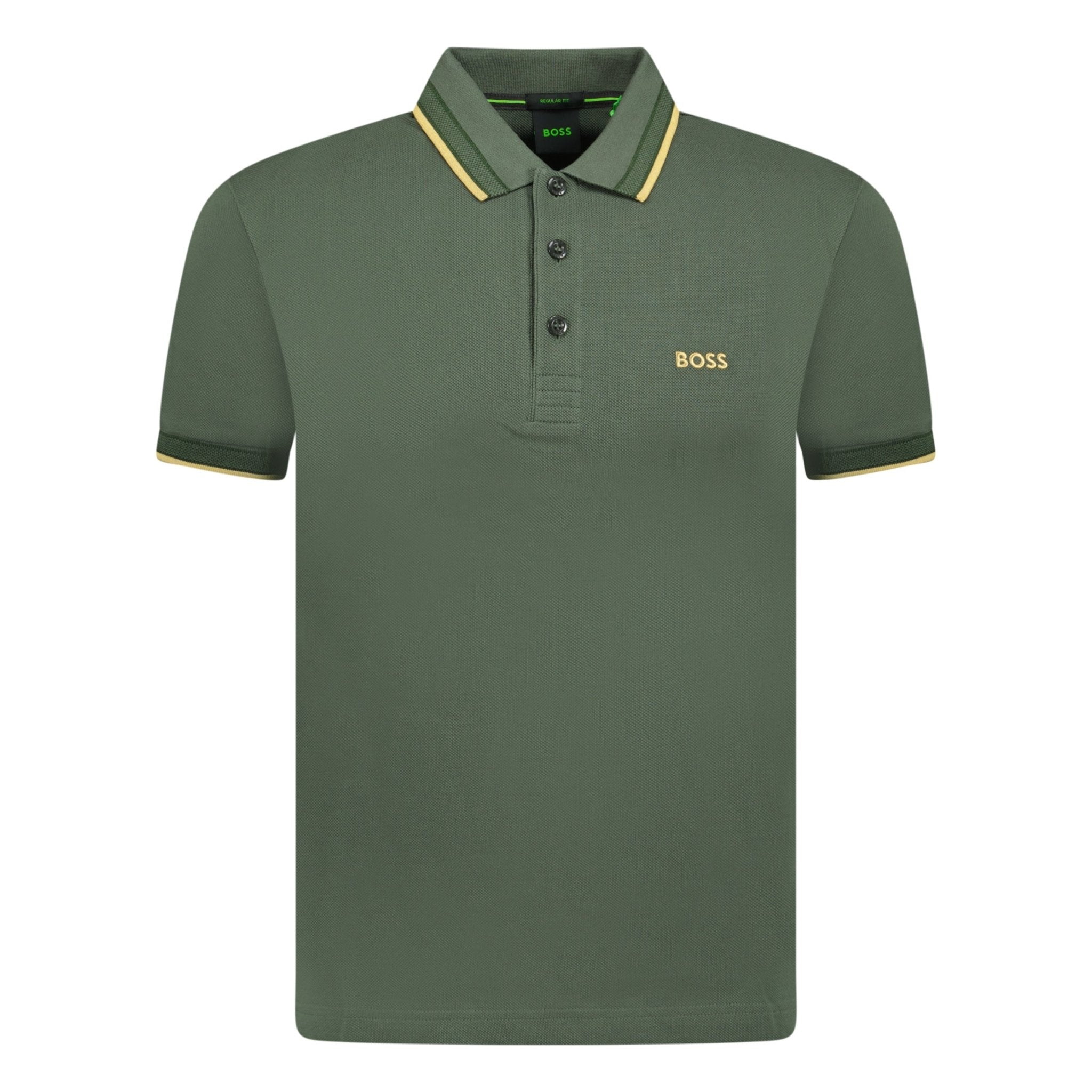Hugo Boss Gold Logo Polo-Shirt Khaki