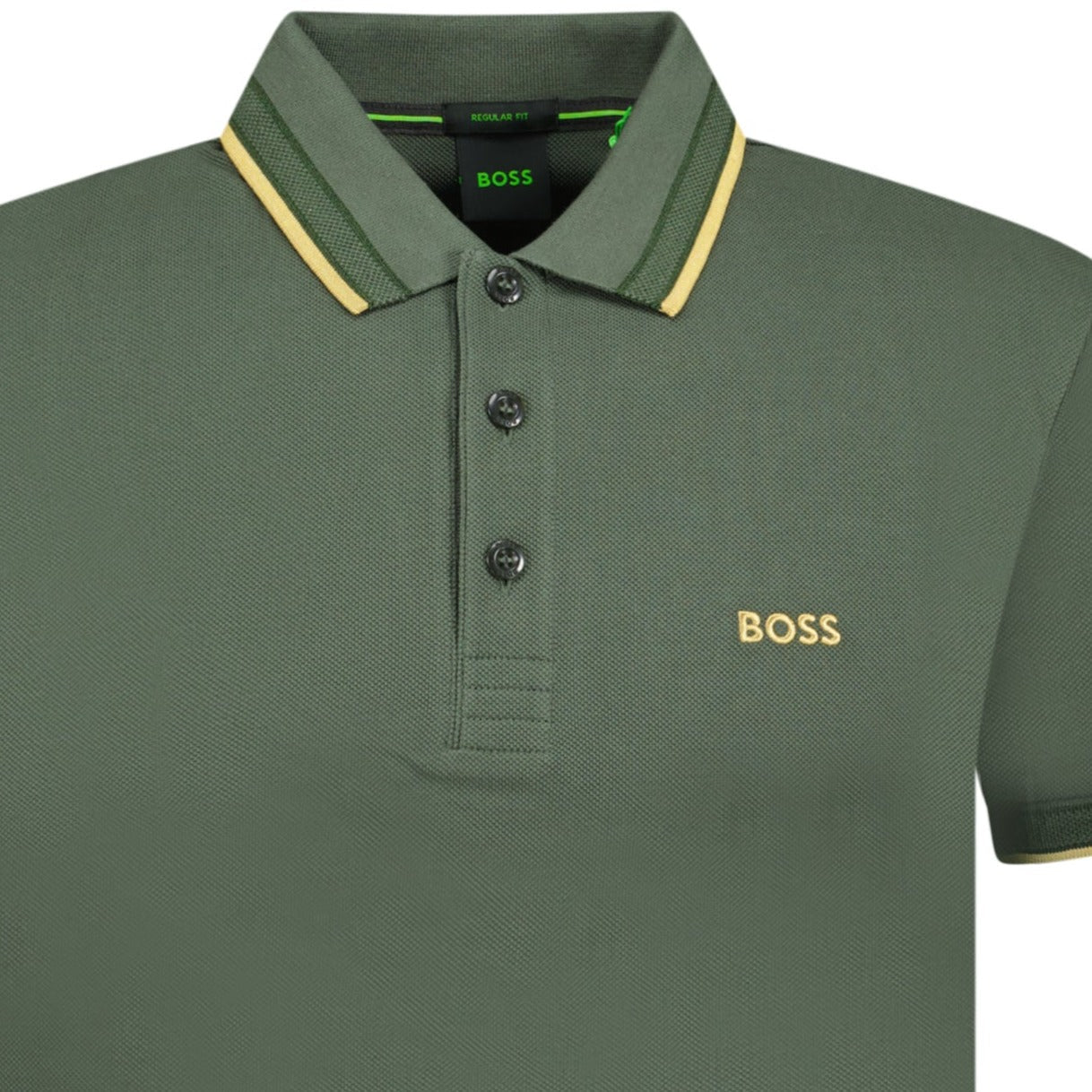 Hugo Boss Gold Logo Polo-Shirt Khaki