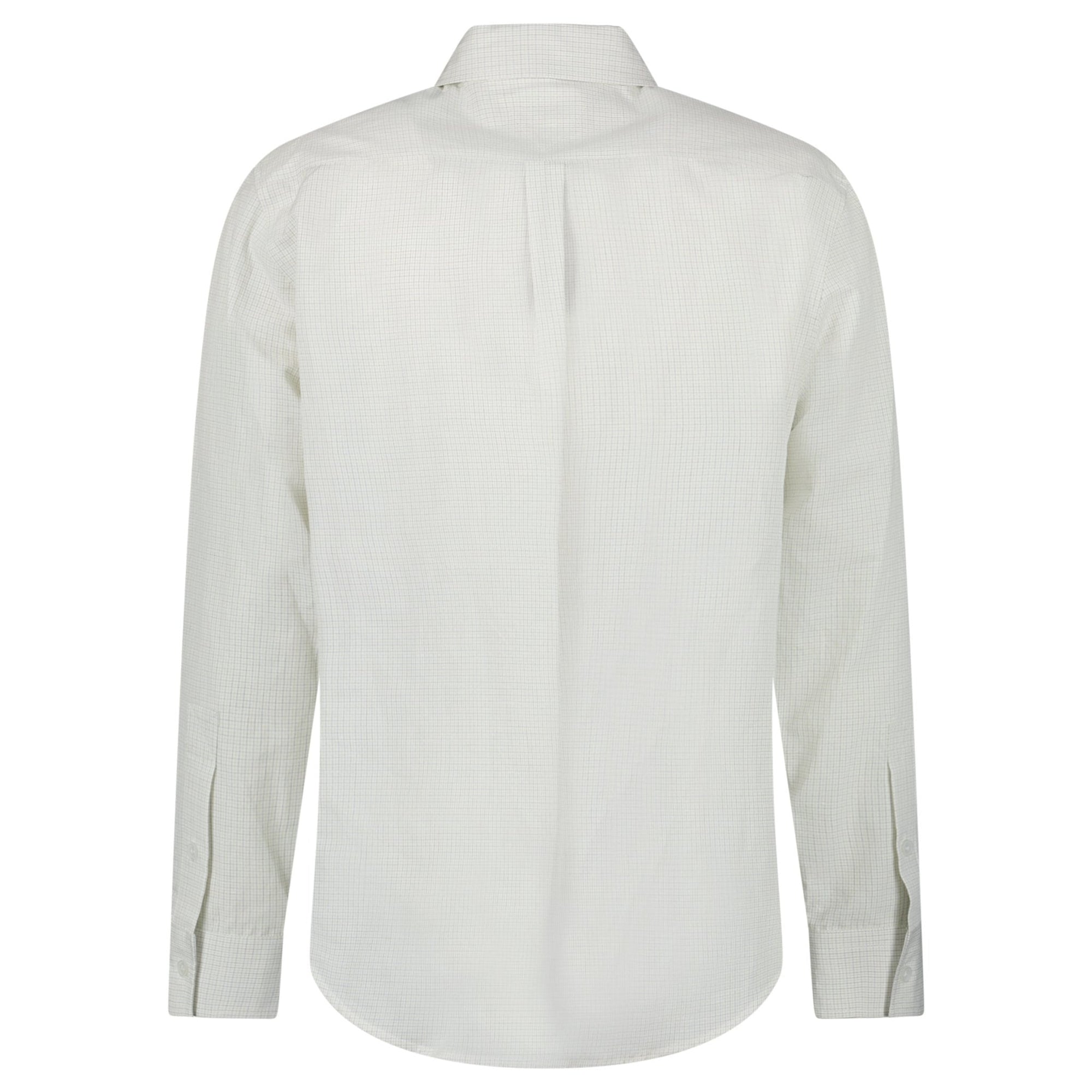 Bottega Veneta Cotton Linen Check Shirt in Brown/Bay Leaf