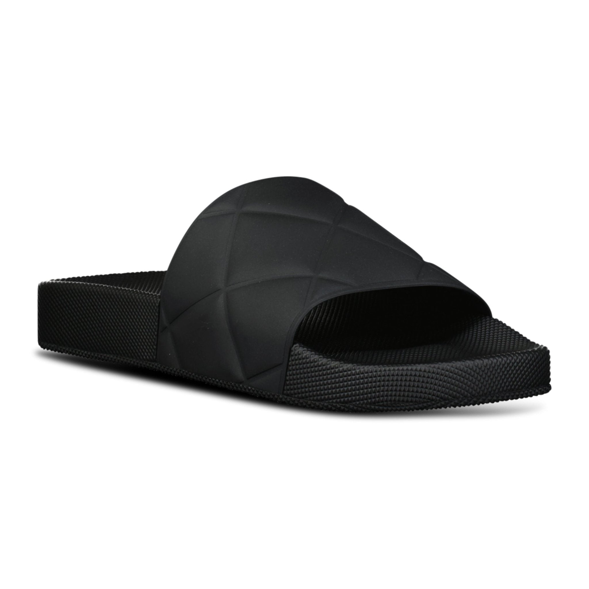 Bottega Veneta Quilted Sliders Black