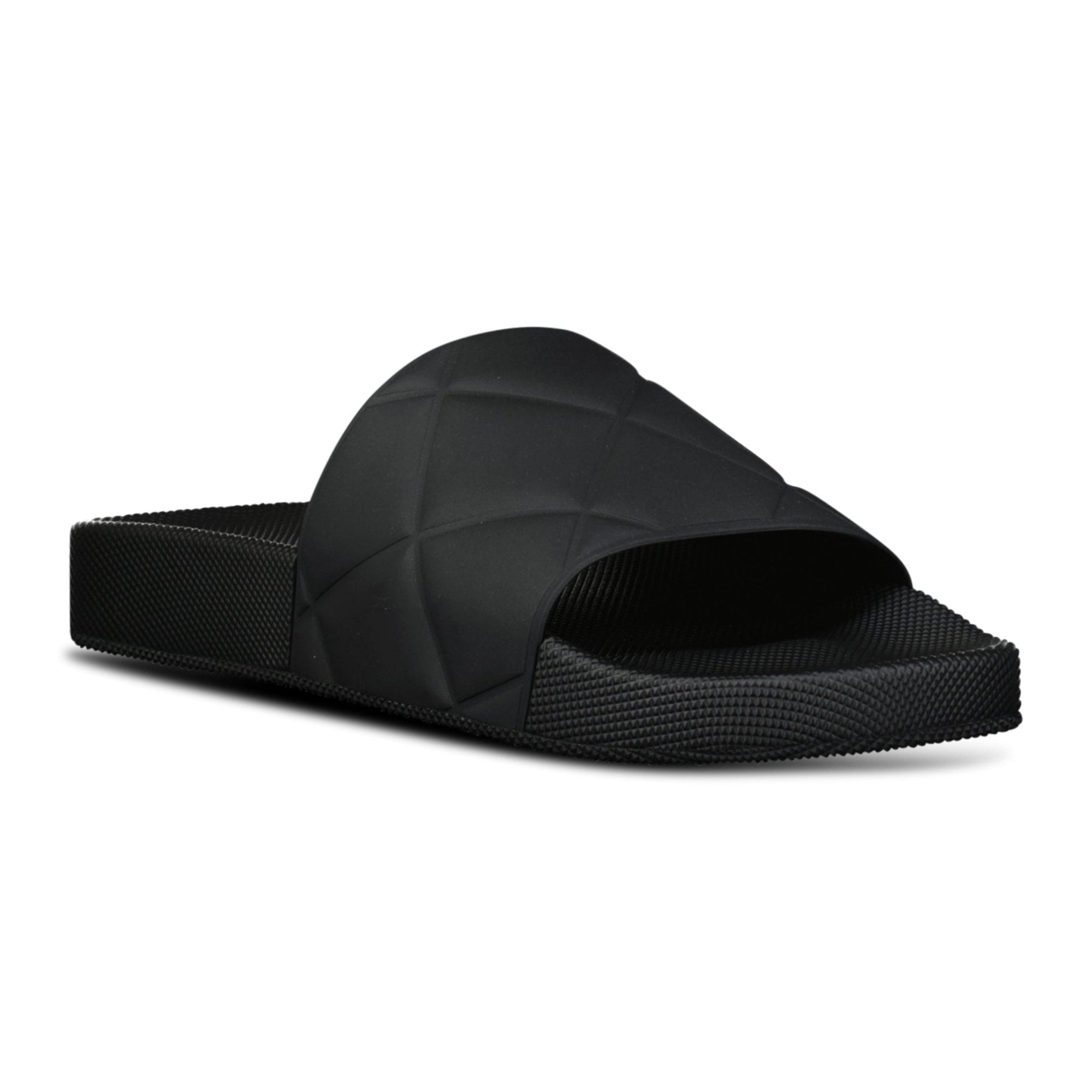 Bottega Veneta Quilted Sliders Black