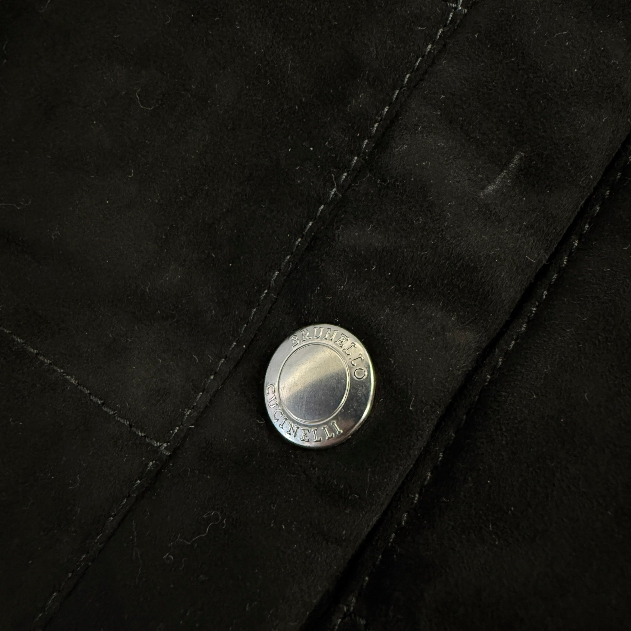 Brunello Cucinelli Quilted Zip-Up Suede & Down Gilet Black