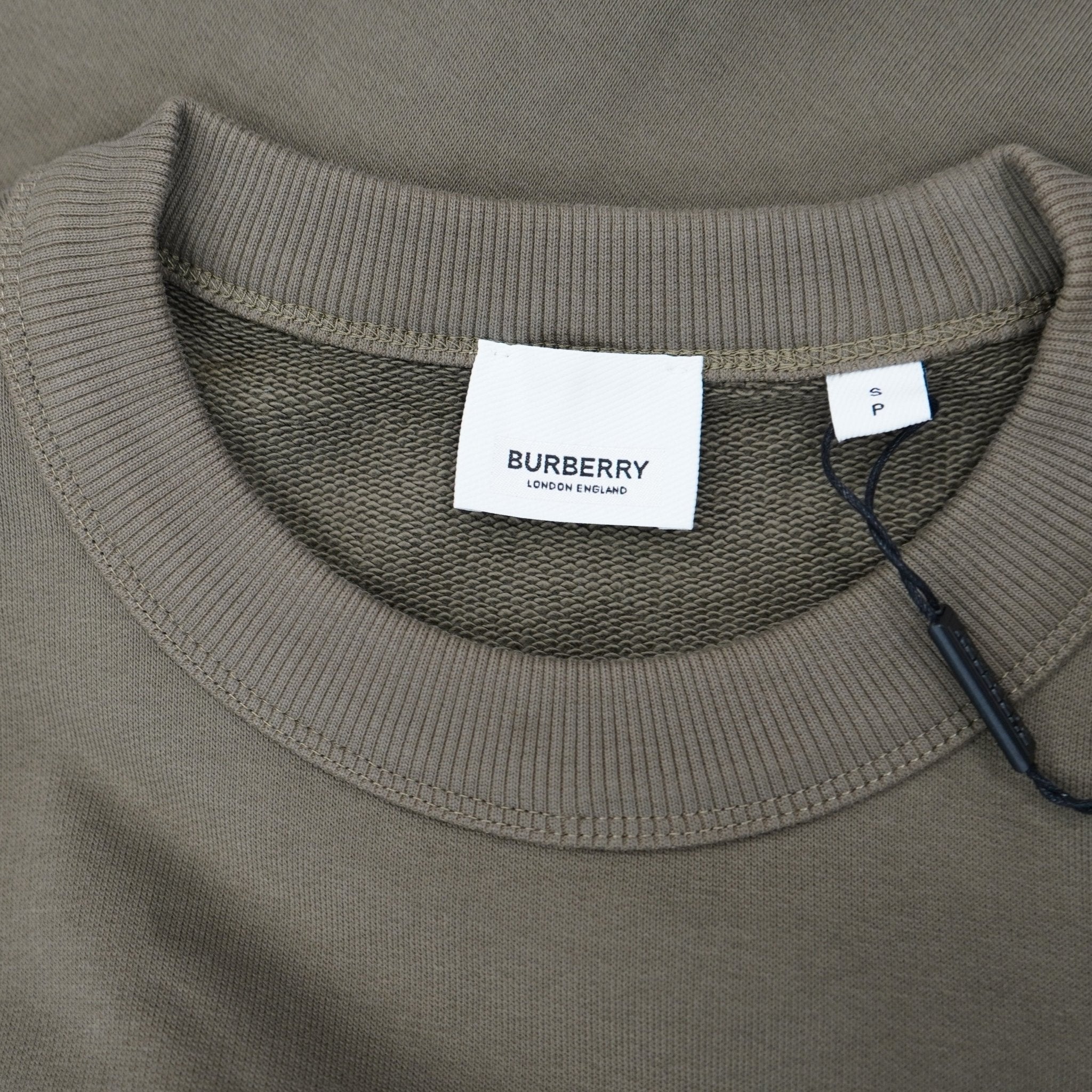 Burberry 'Acklow' Rear Logo Print Sweatshirt Khaki