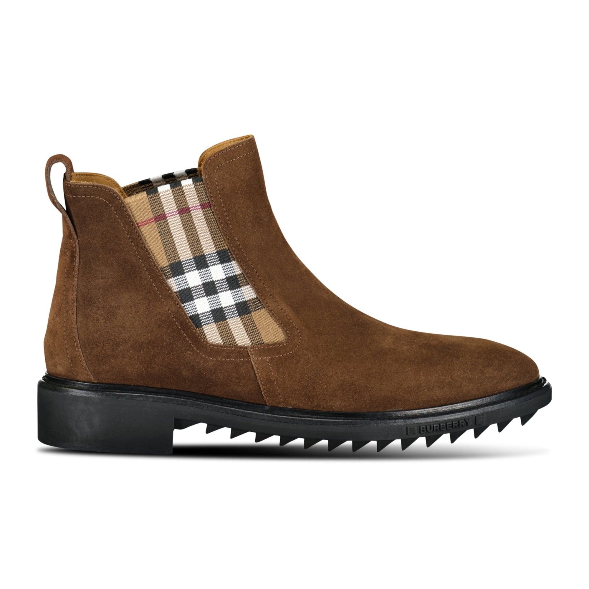 Burberry Allostock Suede Chelsea Boots Brown
