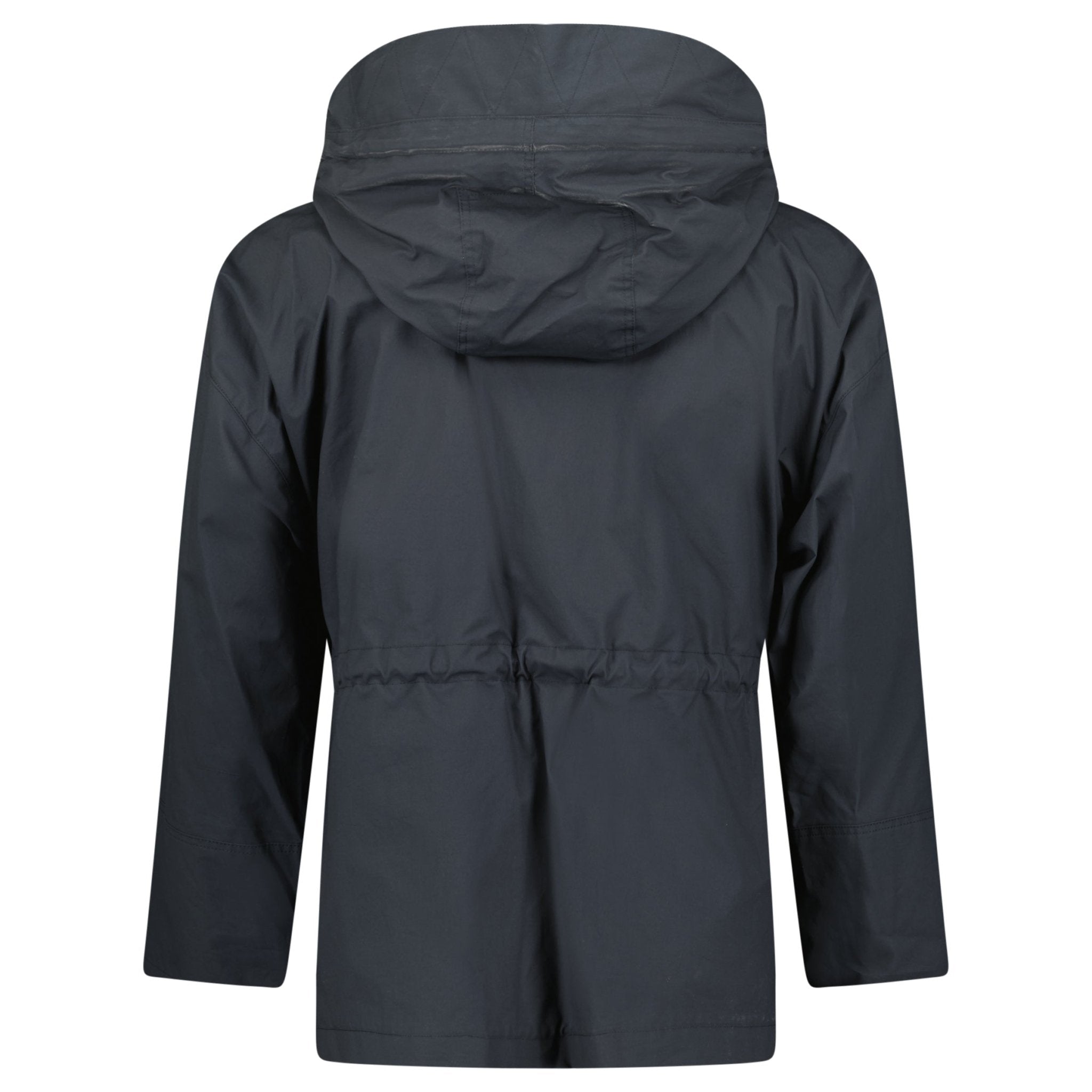 Burberry 'Birley' Check Hooded Rain Jacket Black