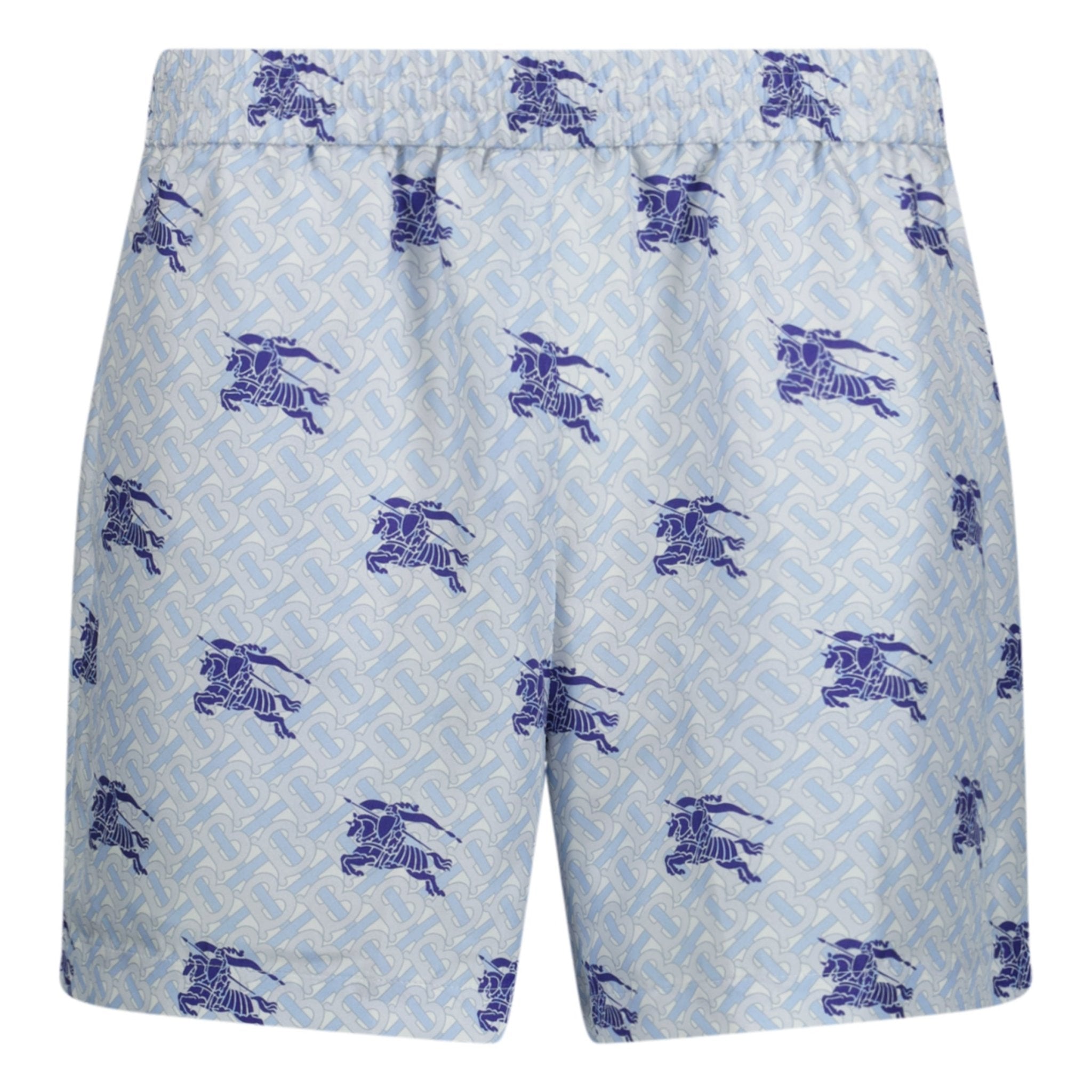 Burberry 'Brandon' Silk Shorts Blue