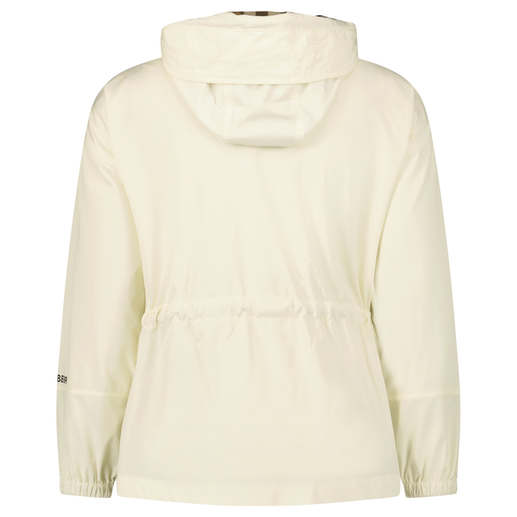 Burberry 'Birley' Check Hooded Rain Jacket Vanilla