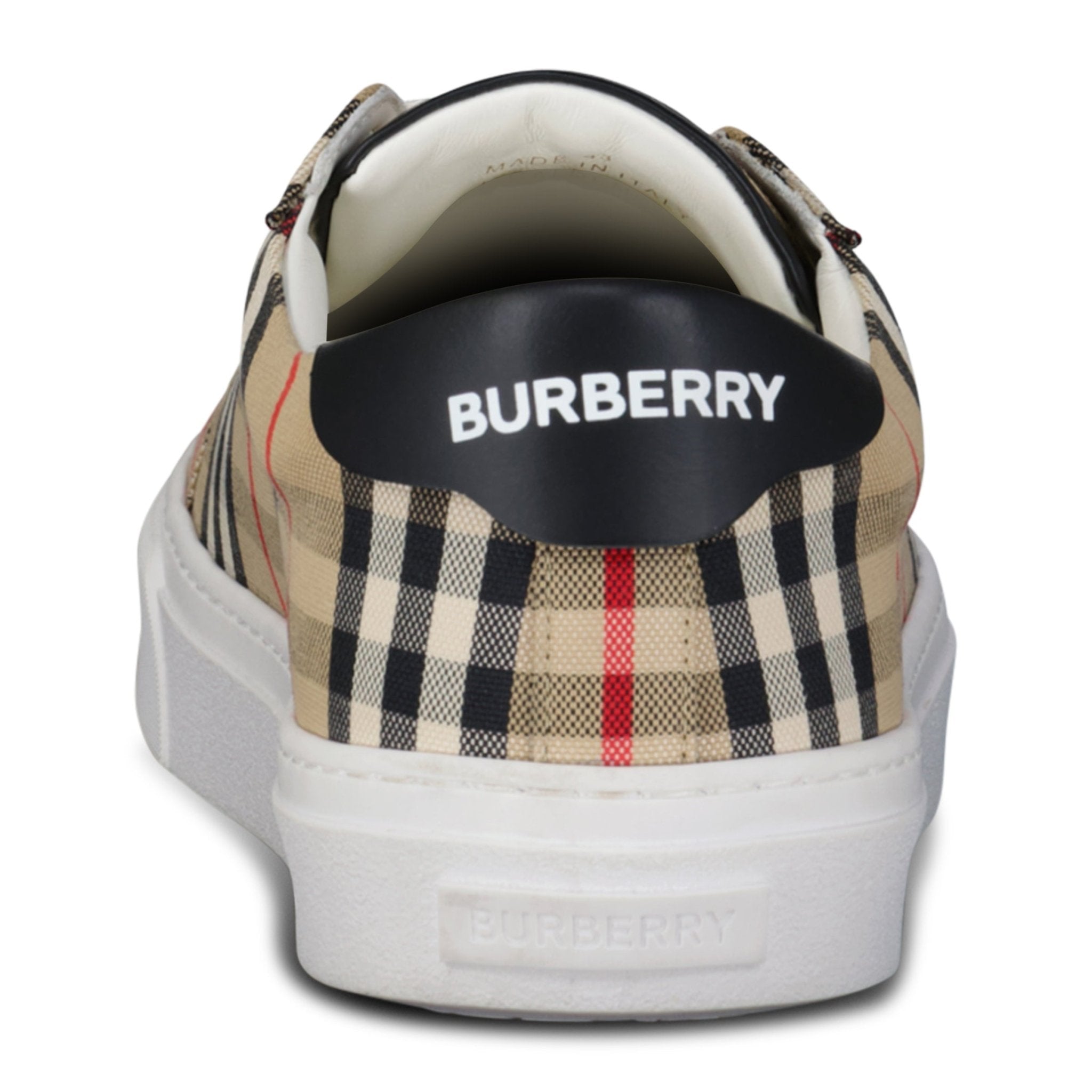 Burberry Canvas Check Trainers Archive Beige
