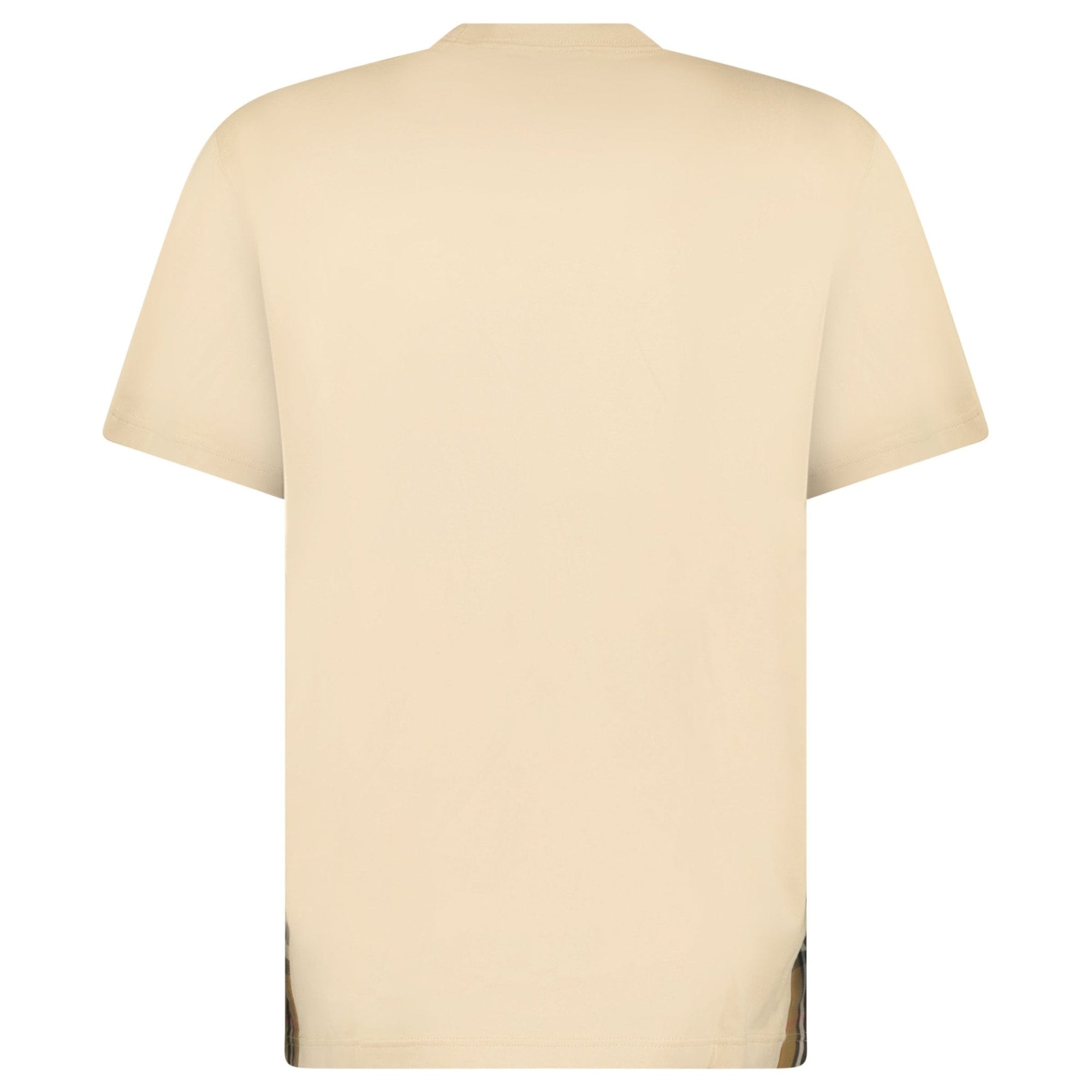 Burberry 'Caris' Check Hem T-Shirt Soft Fawn