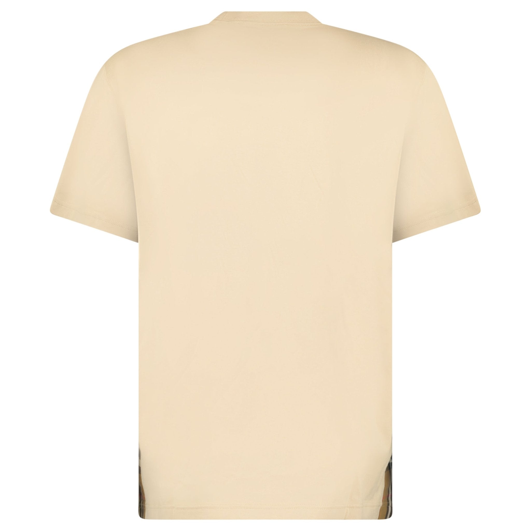 Burberry 'Caris' Check Hem T-Shirt Soft Fawn