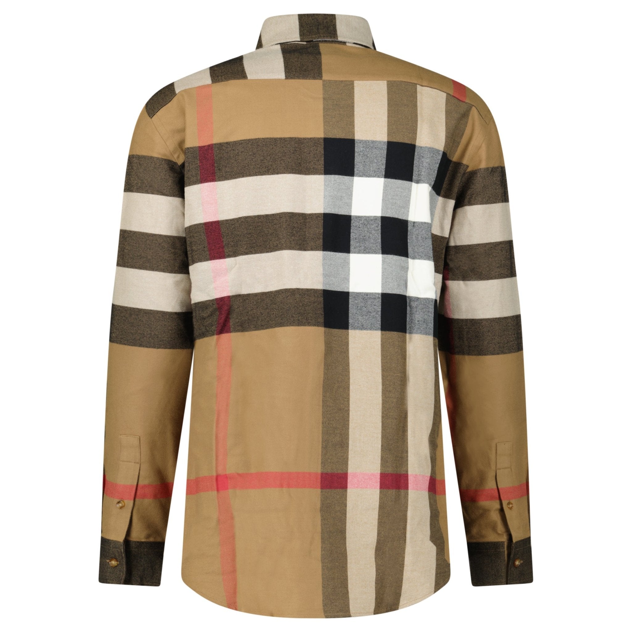 Burberry 'Claverdon' Check Shirt in Taupe Brown