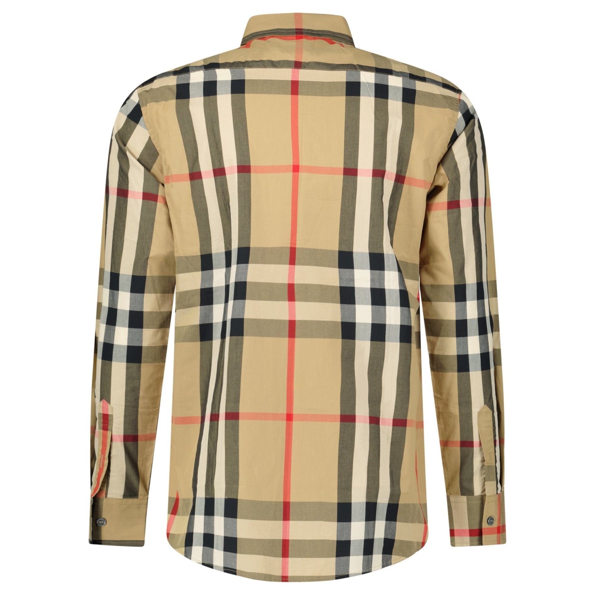 Burberry 'Claverdon' Check Shirt in Taupe brown