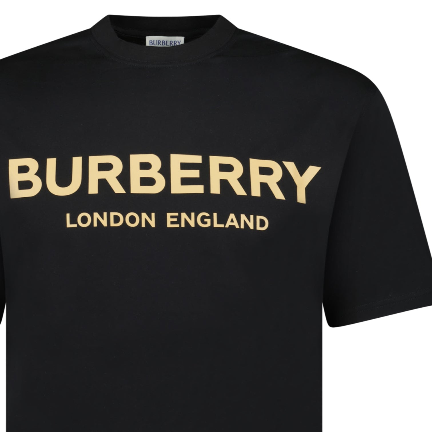 Burberry 'Ellison' Logo Print T-Shirt Black