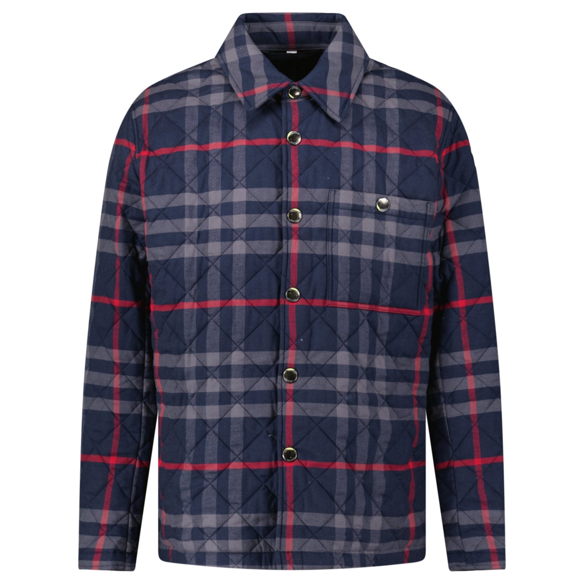 Burberry 'Forres' Diamond Quilted Jacket Navy