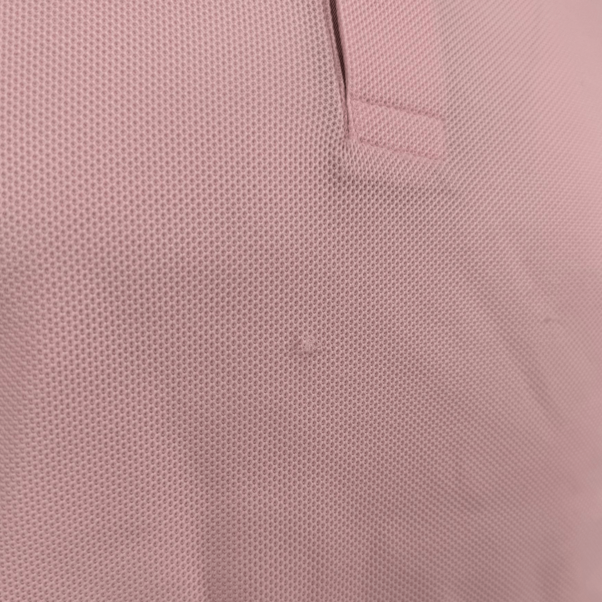 Burberry 'Hartford' Check Placket Polo Pink (Defect)