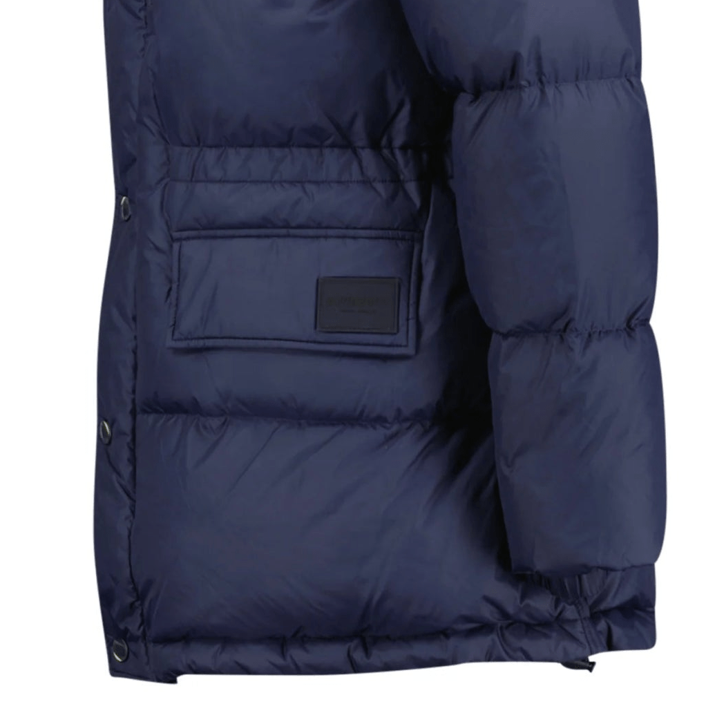 Burberry Haworth Mid Length Down Puffer Jacket Navy