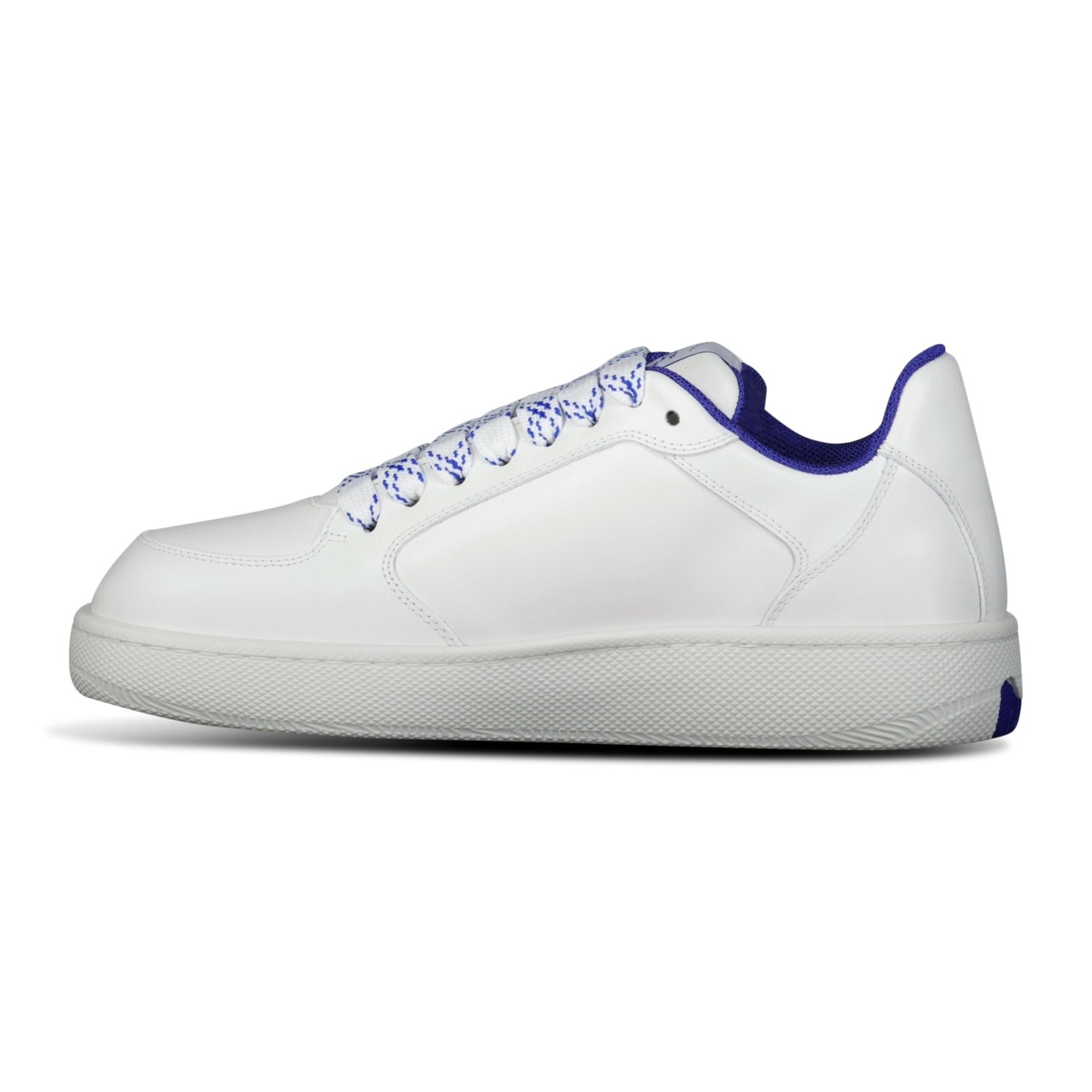 Burberry Stock Leather Sneakers in White