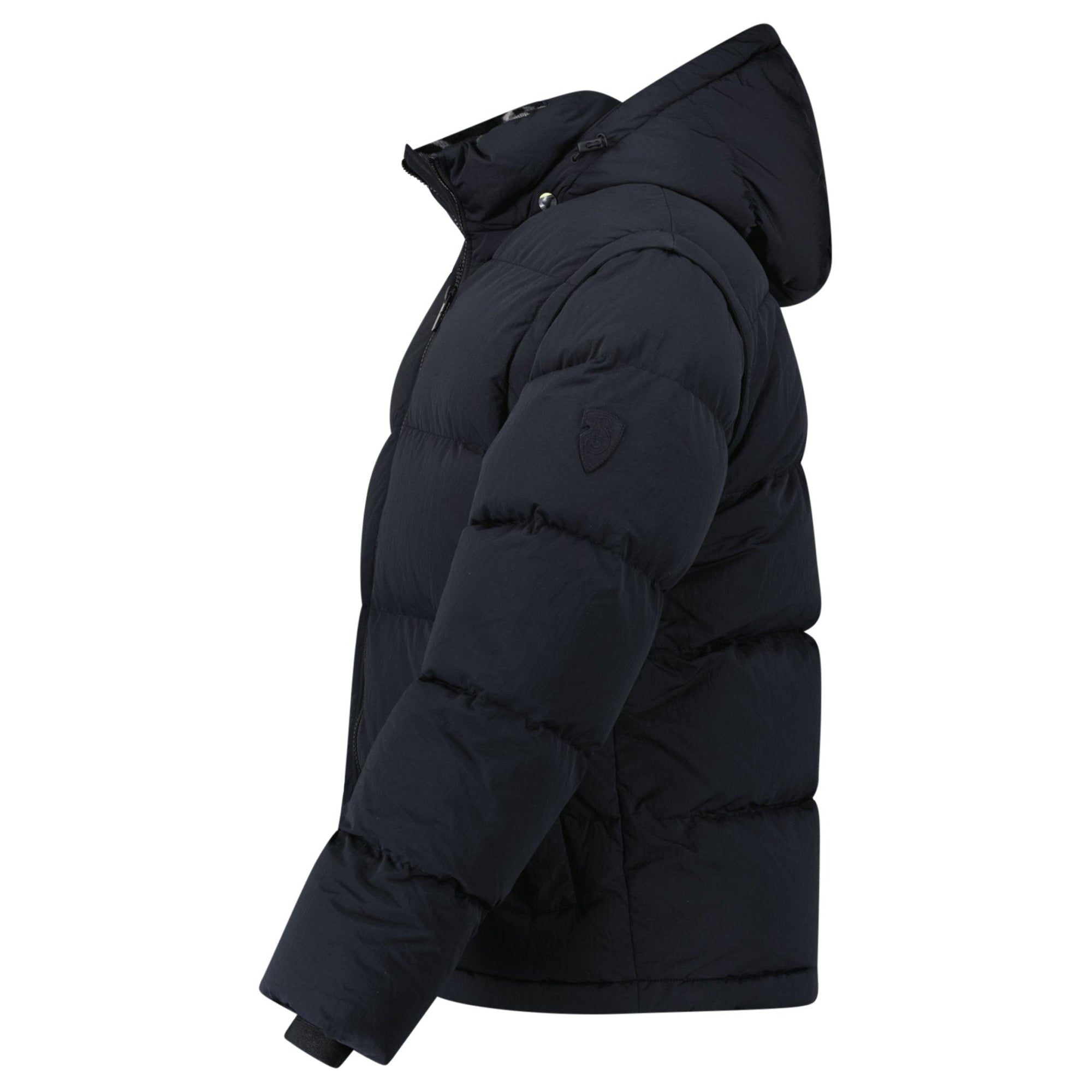 Burberry Technical Nylon Puffer Coat / Gilet in Charcoal Black