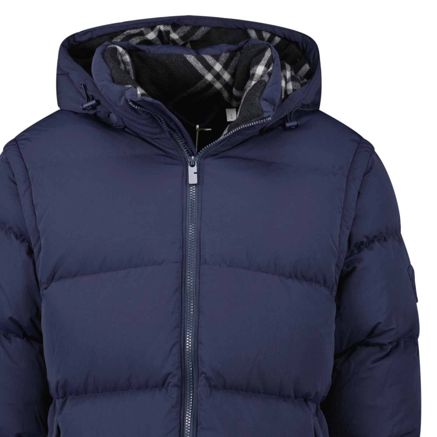 Burberry Technical Nylon Puffer Coat / Gilet in Navy