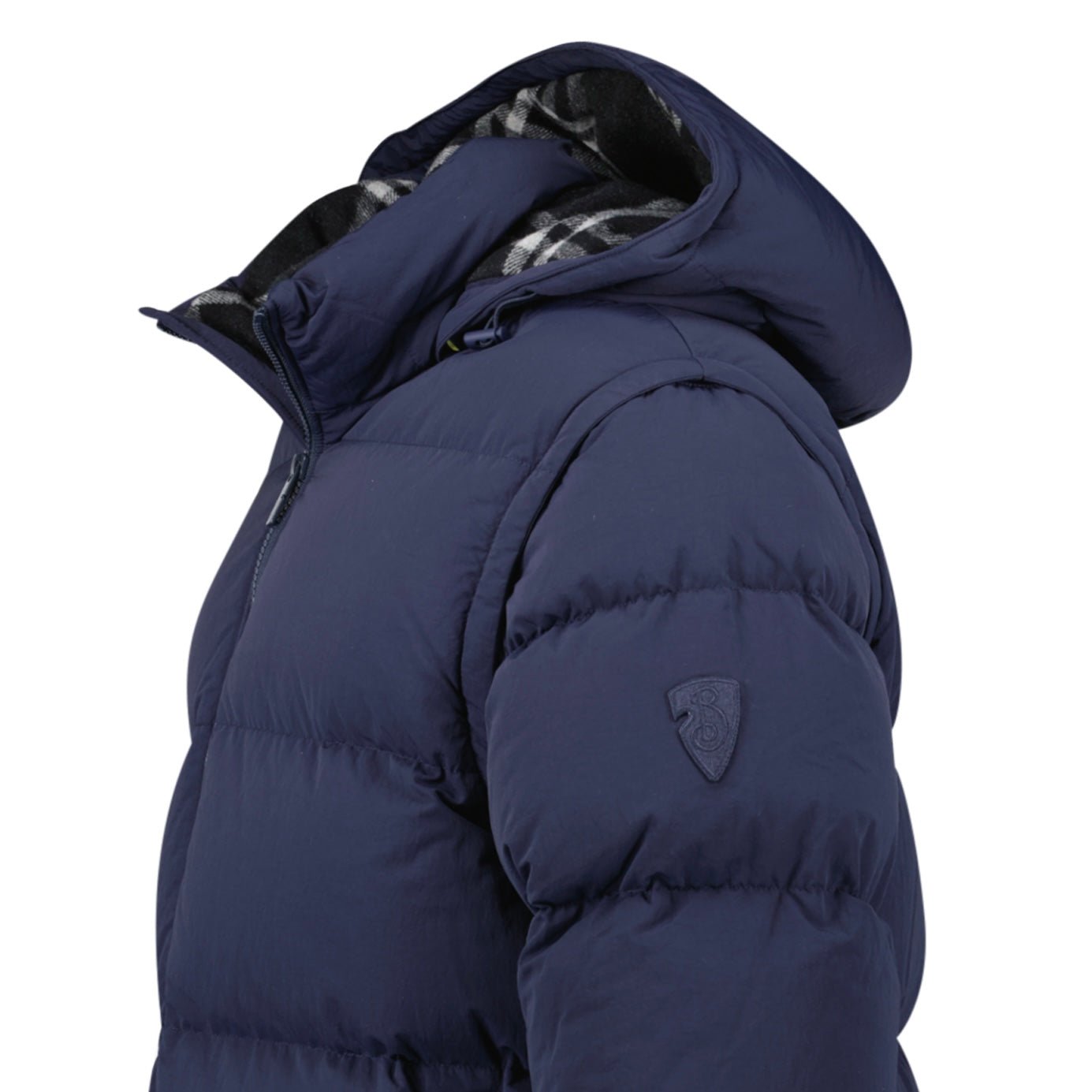 Burberry Technical Nylon Puffer Coat / Gilet in Navy