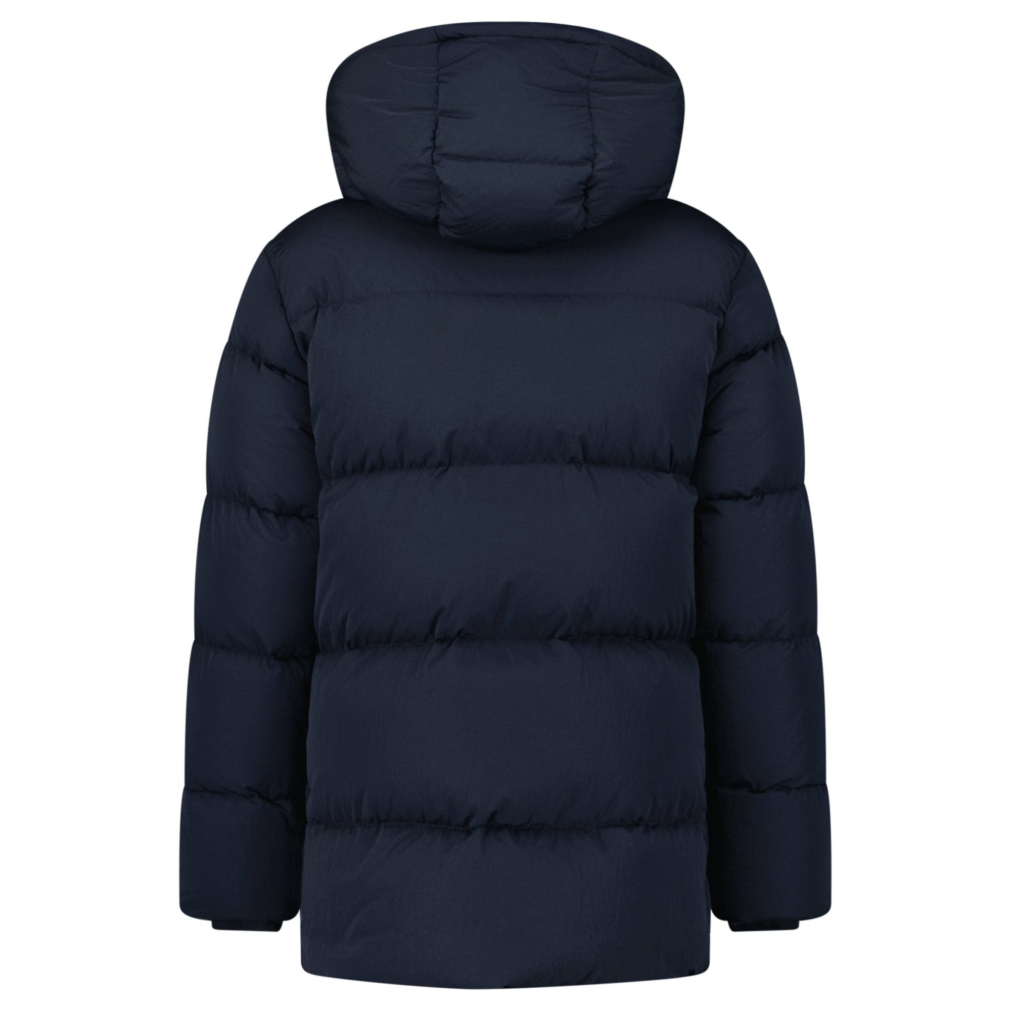 Burberry Technical Nylon Puffer Coat in Navy