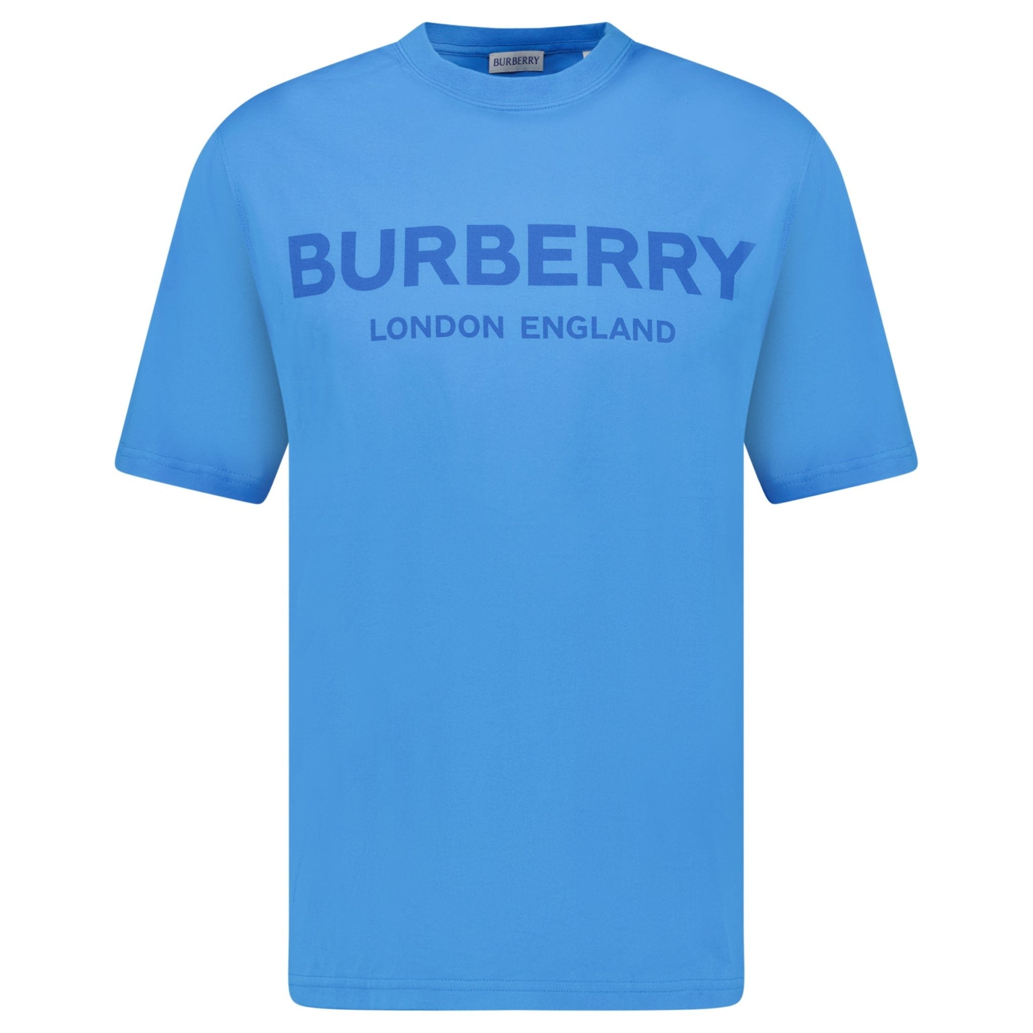 Burberry 'Ellison' London Logo Print T-Shirt Blue