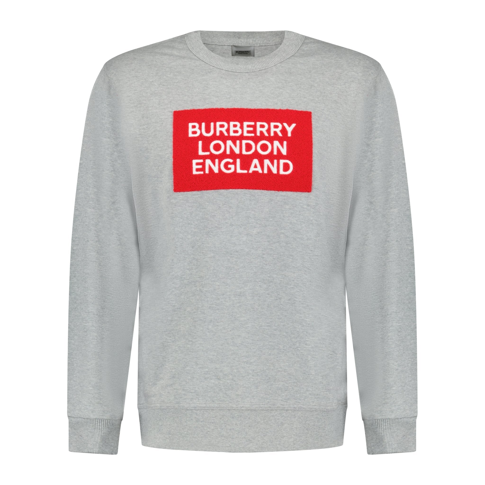 Burberry 'Fawson' Print Cotton Sweatshirt Grey