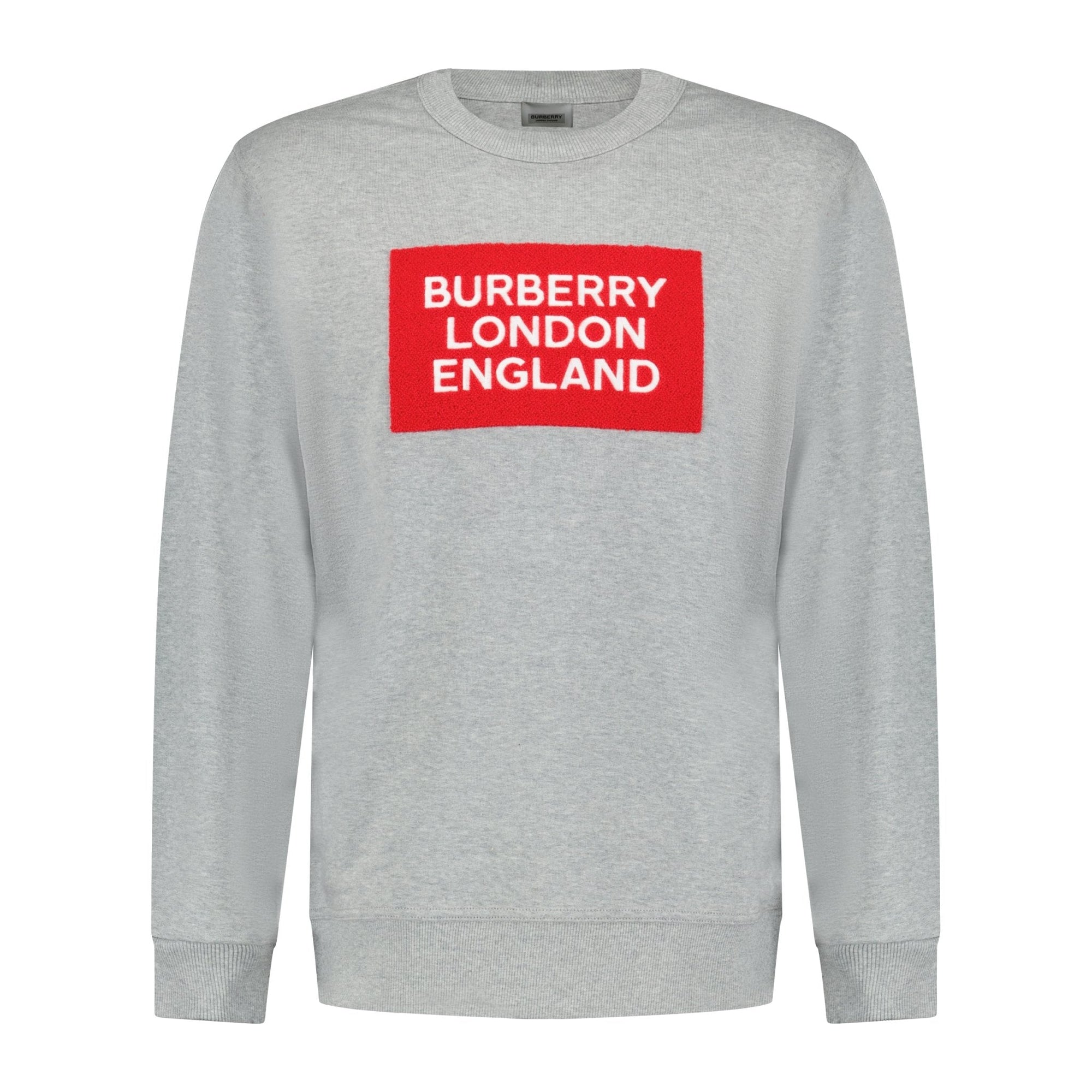 Burberry 'Fawson' Print Cotton Sweatshirt Grey