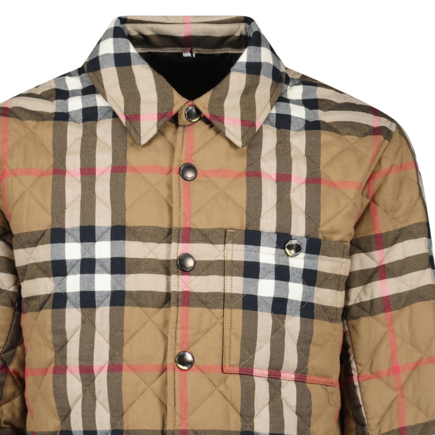 Burberry 'Forres' Diamond Quilted Jacket Taupe Brown