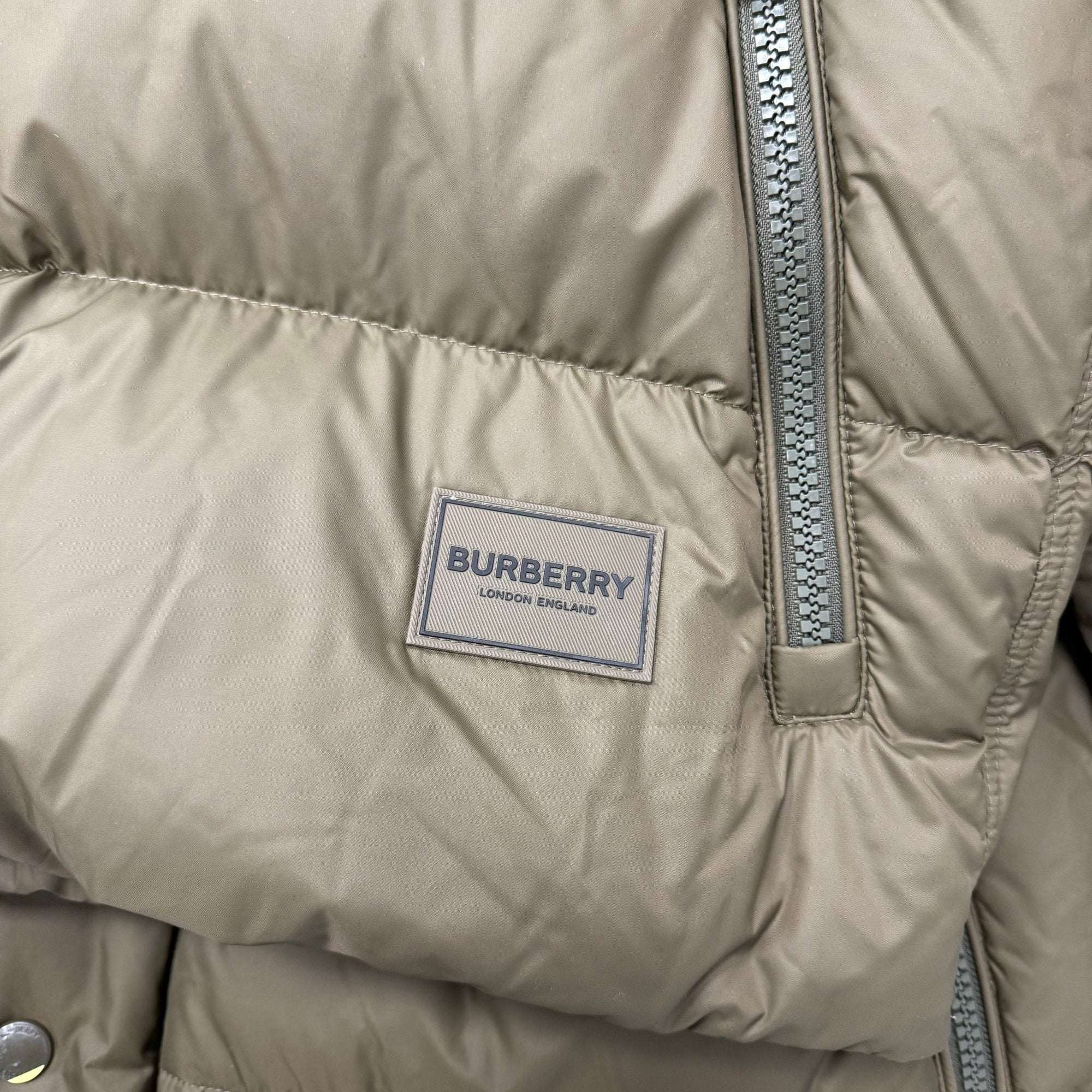Burberry Halsby Down Puffer Jacket Khaki Green