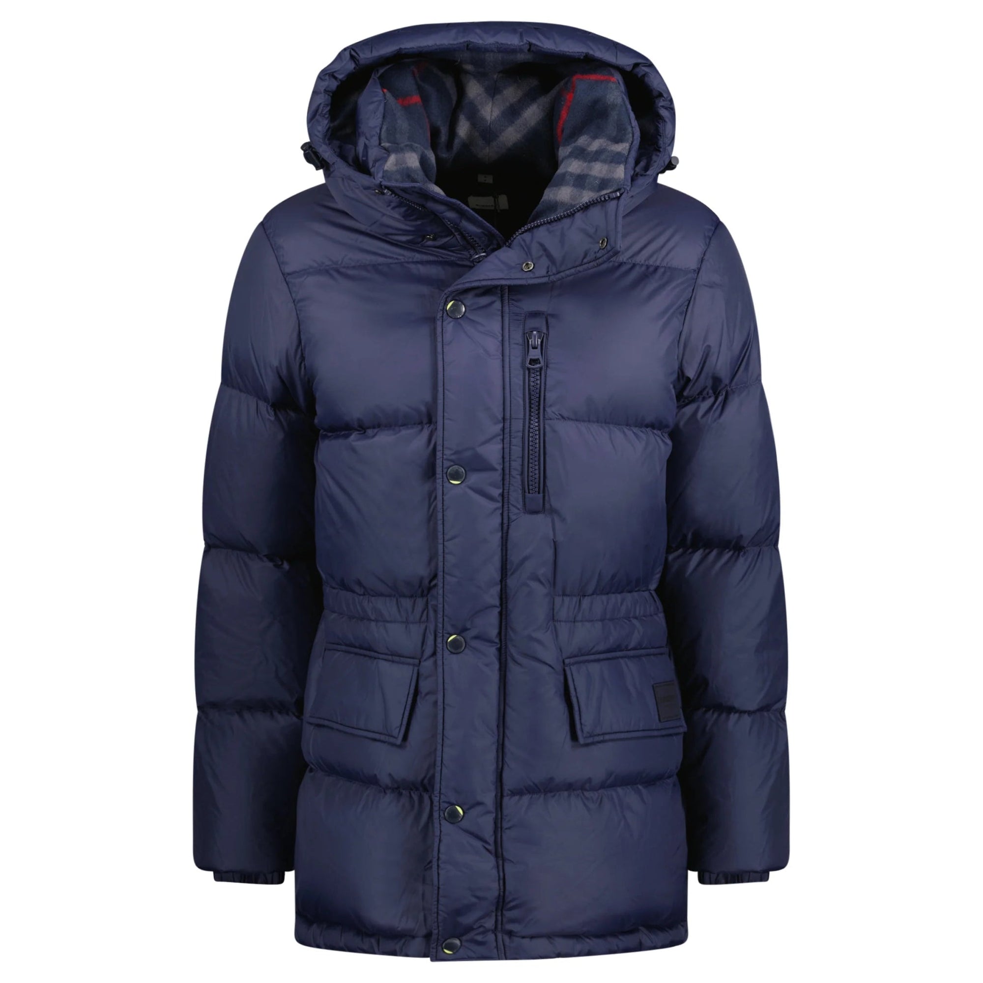 Burberry Haworth Mid Length Down Puffer Jacket Navy