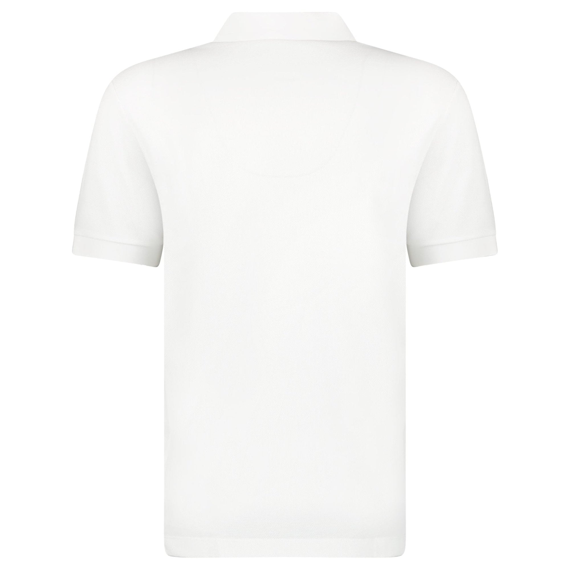 Burberry 'Hartford' Check Placket Zip Polo White