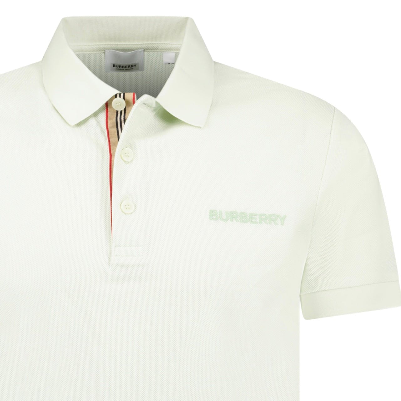 Burberry 'Hartford' Signature Colour Placket Polo Pistachio
