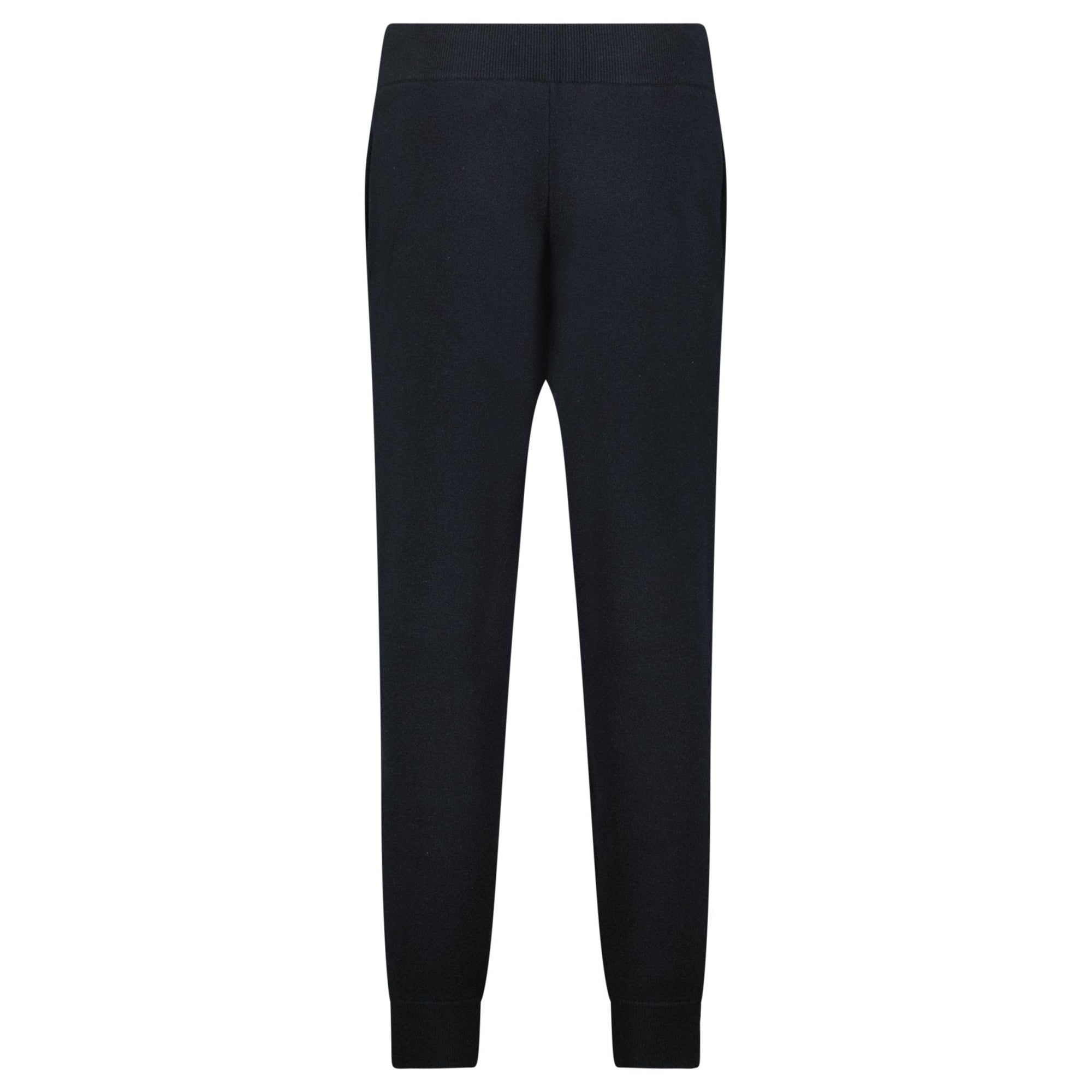 Burberry 'Hunton' Knitted Cuffed Cashmere Sweatpants Black
