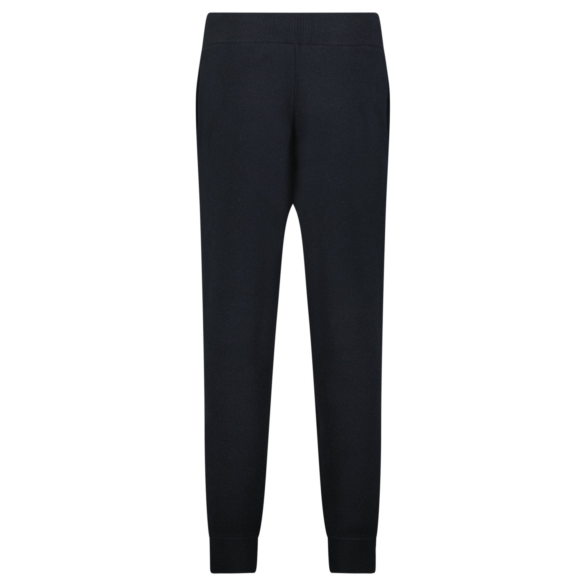 Burberry 'Hunton' Knitted Cuffed Cashmere Sweatpants Black