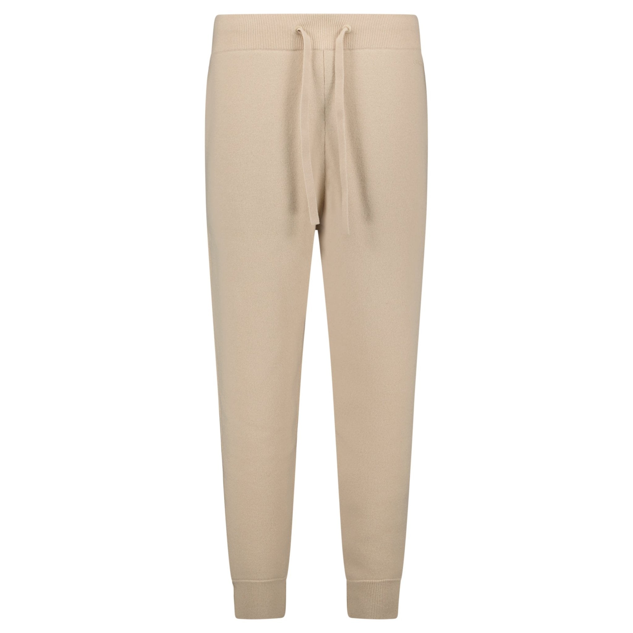 Burberry 'Hunton' Knitted Cuffed Cashmere Sweatpants Soft Fawn Beige
